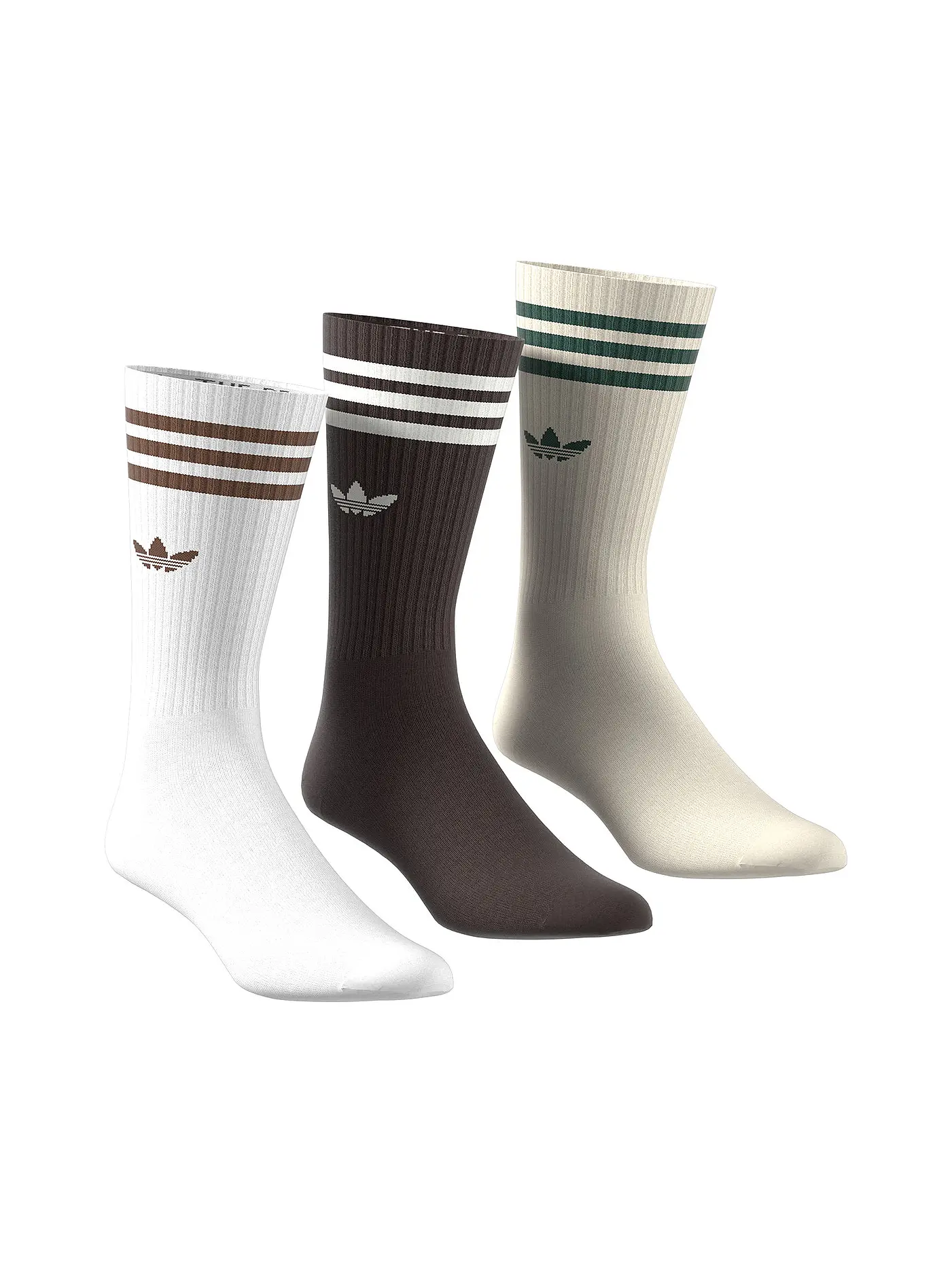 ADIDAS | Socken 3er Pkg. white/shabrn/wonwhi | braun