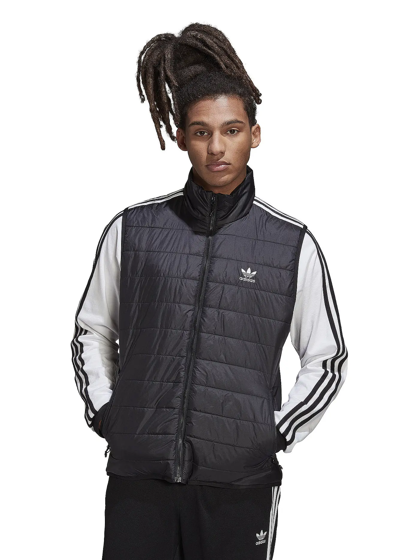 ADIDAS | Steppgilet | schwarz