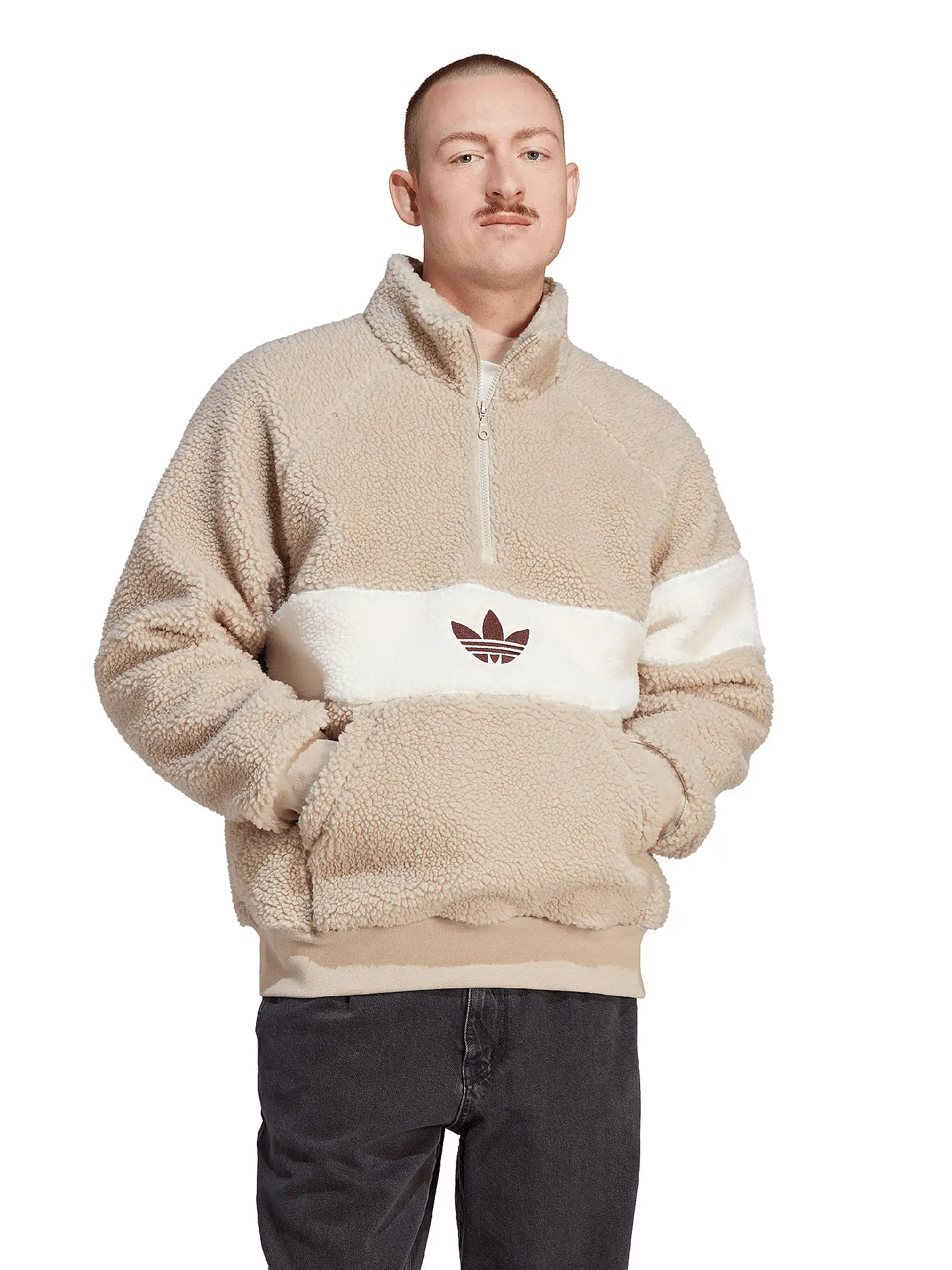 ADIDAS | Troyerpullover | beige