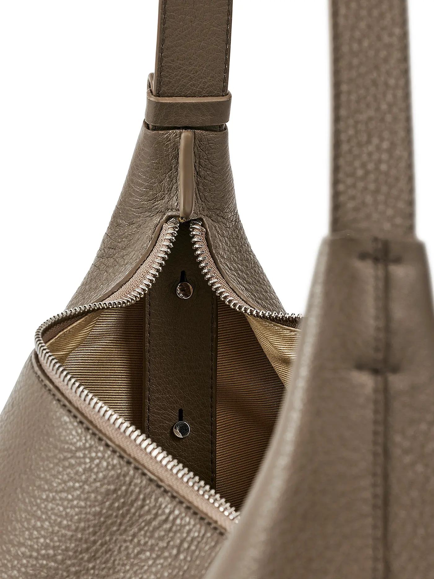 AESTHER EKME | Ledertasche - Hobo DUFFLE | grau
