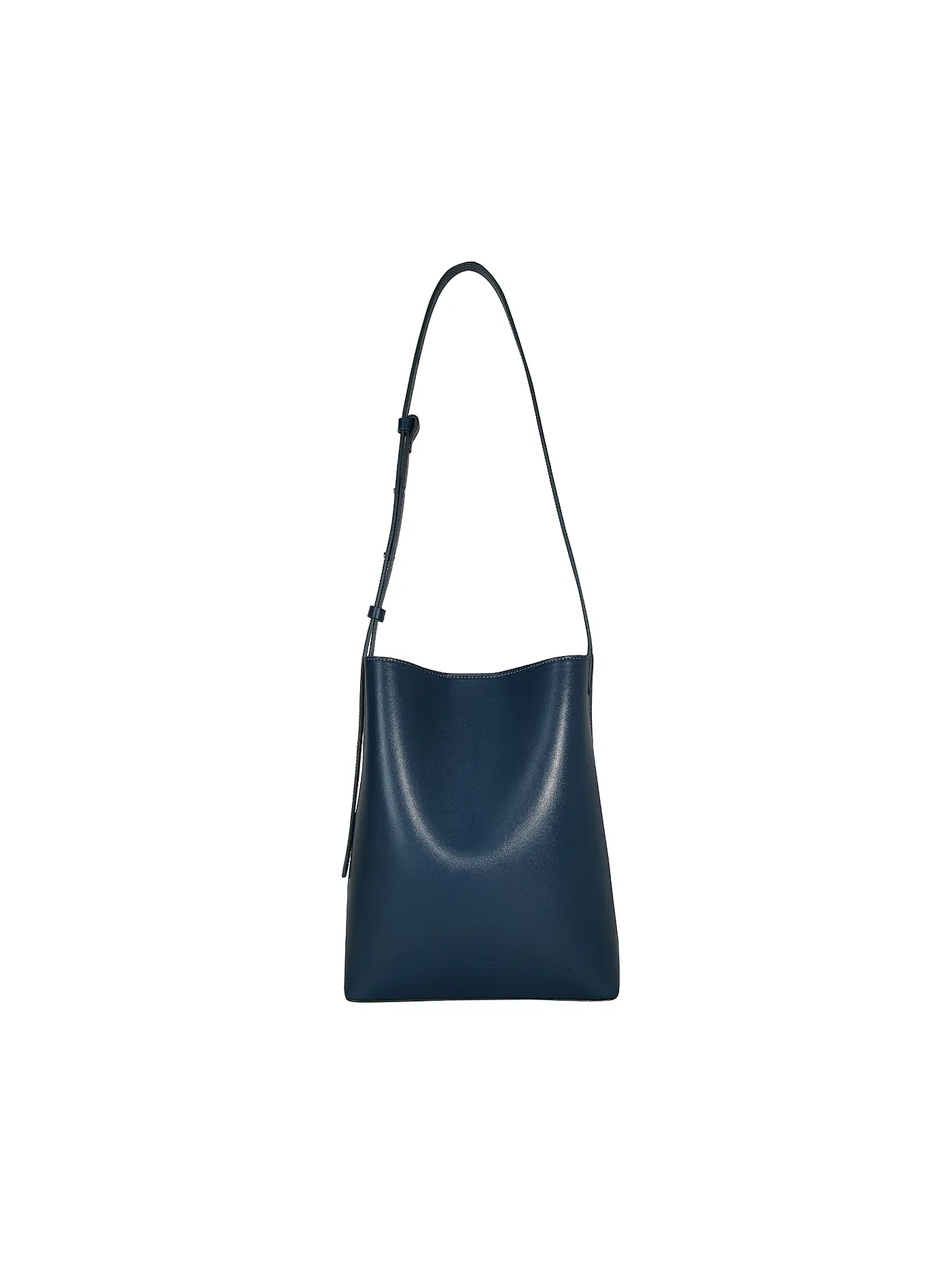 AESTHER EKME | Ledertasche - Umhängetasche SAC BUCKET | blau