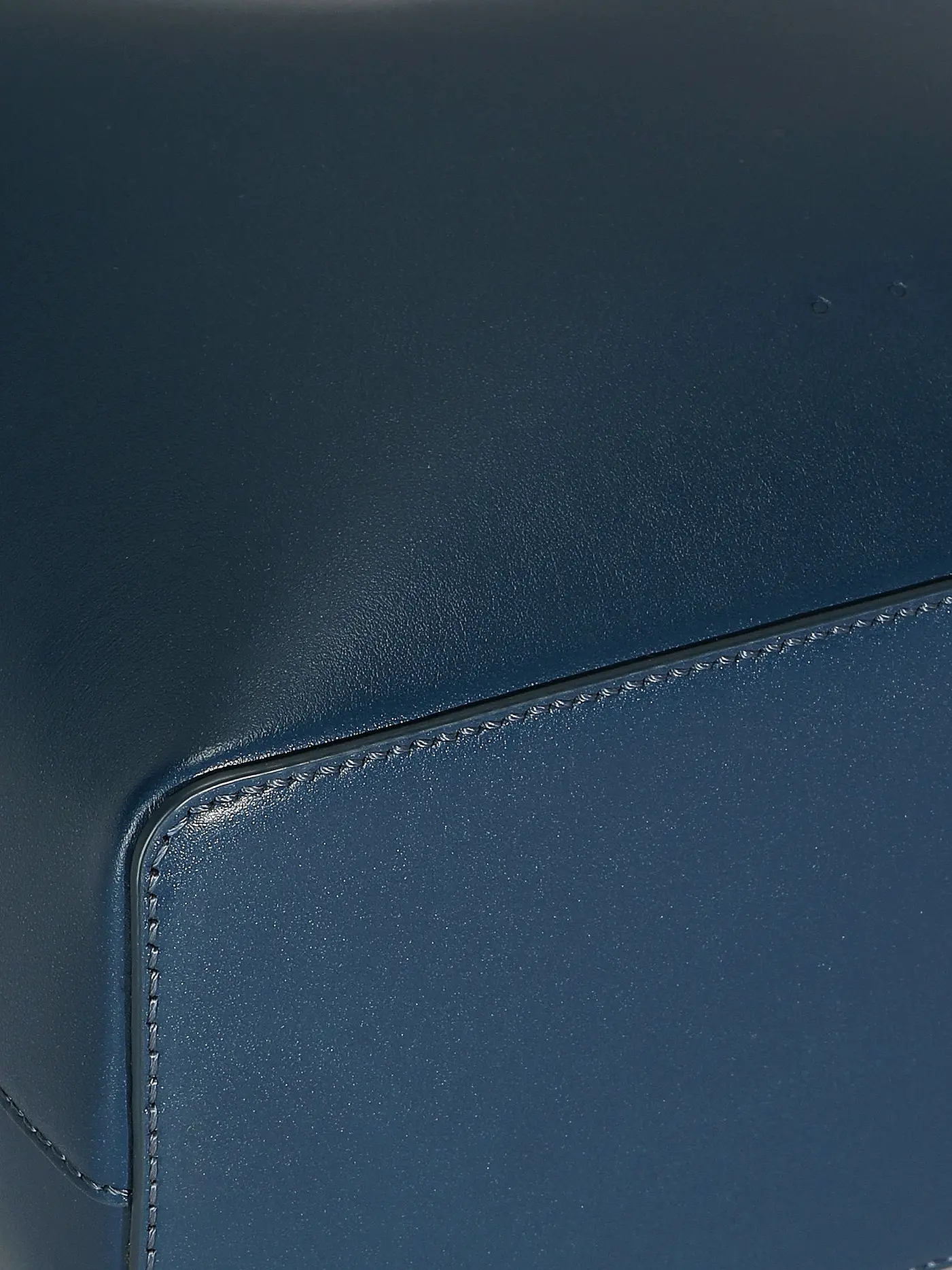 AESTHER EKME | Ledertasche - Umhängetasche SAC BUCKET | blau