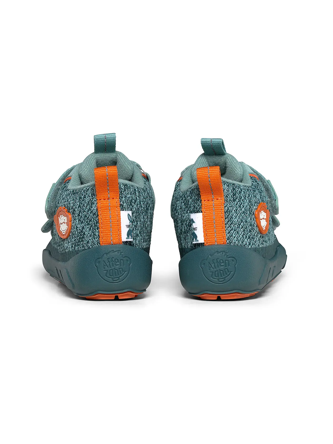 AFFENZAHN | Kinder Barfußschuhe - Übergangsschuhe KNIT HAPPY Hase | hellgrün