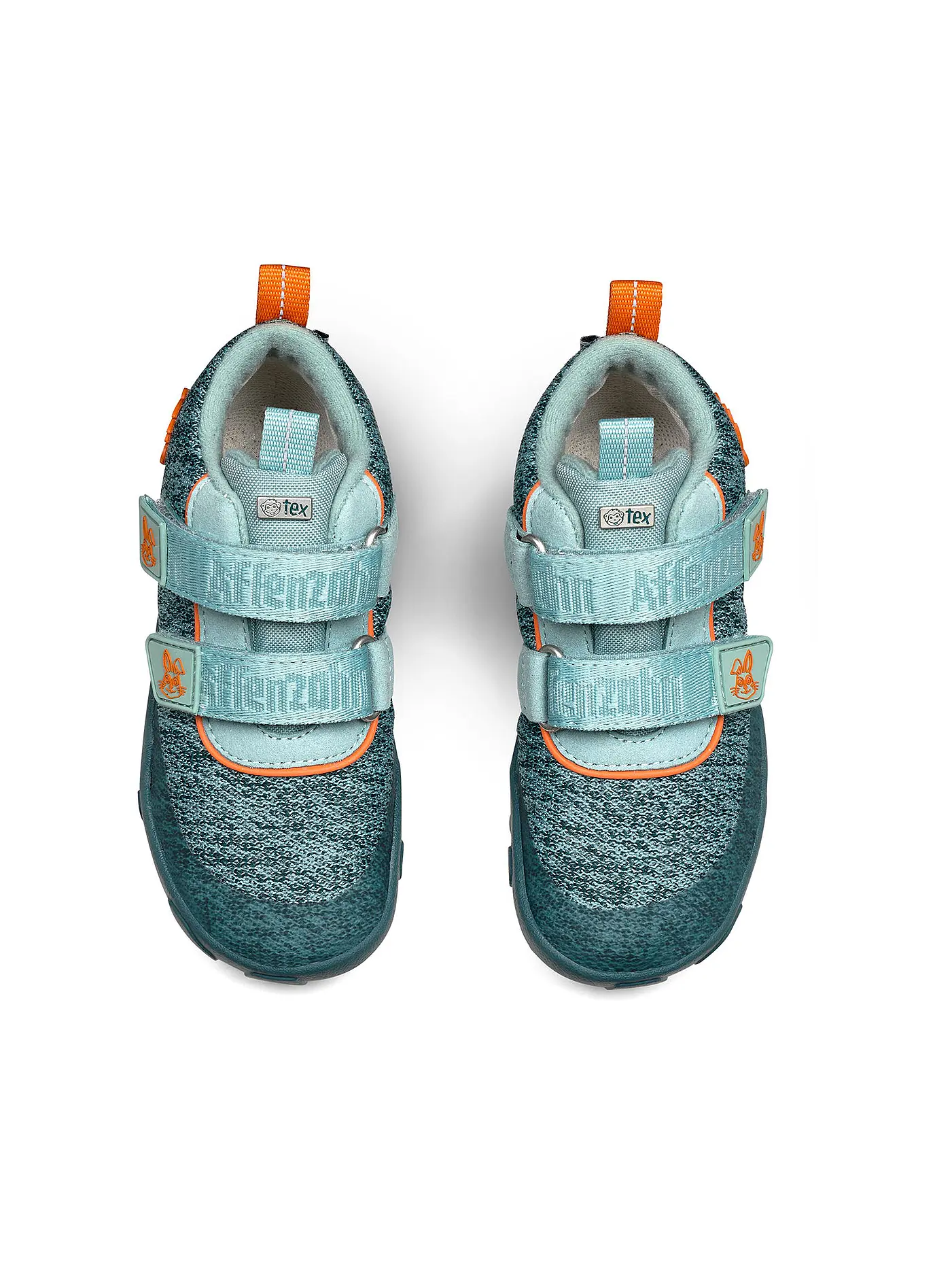 AFFENZAHN | Kinder Barfußschuhe - Übergangsschuhe KNIT HAPPY Hase | hellgrün