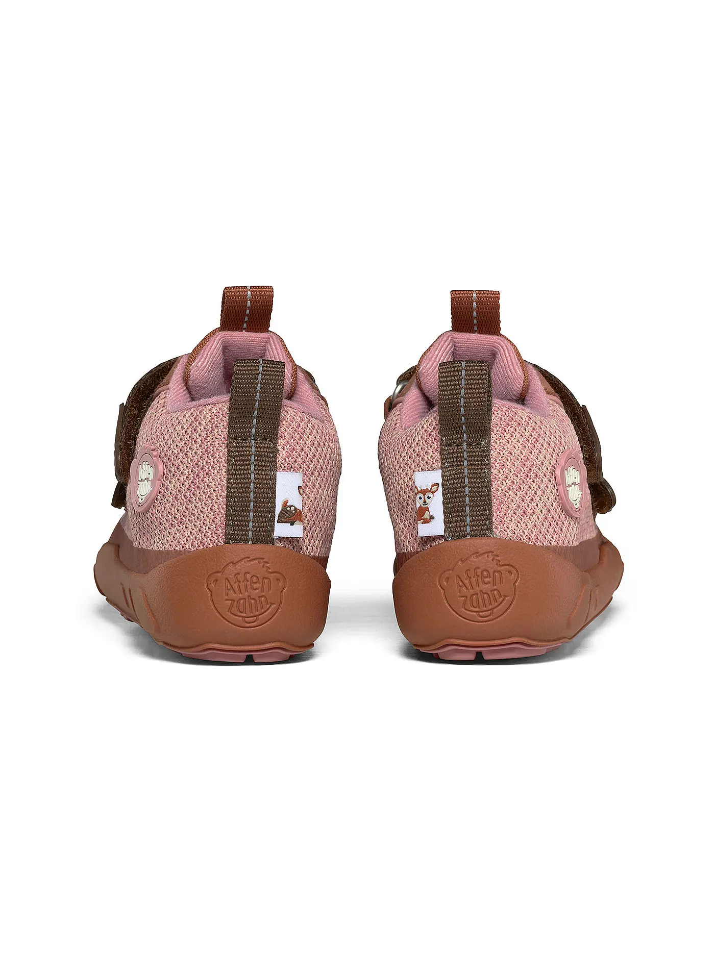 AFFENZAHN | Kinder Barfußschuhe - Übergangsschuhe KNIT HAPPY Reh | orange
