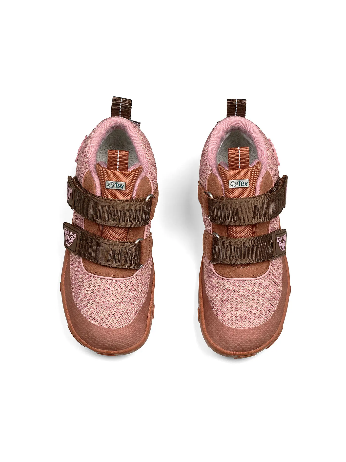 AFFENZAHN | Kinder Barfußschuhe - Übergangsschuhe KNIT HAPPY Reh | orange