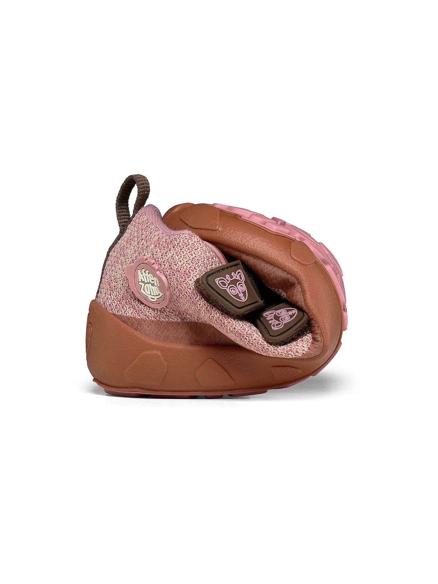 AFFENZAHN | Kinder Barfußschuhe - Übergangsschuhe KNIT HAPPY Reh | orange