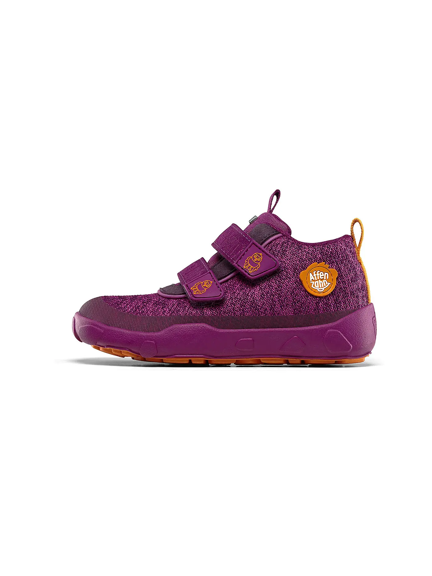 AFFENZAHN | Kinder Barfußschuhe - Boots Vogel Lowboot Happy Smile | beere