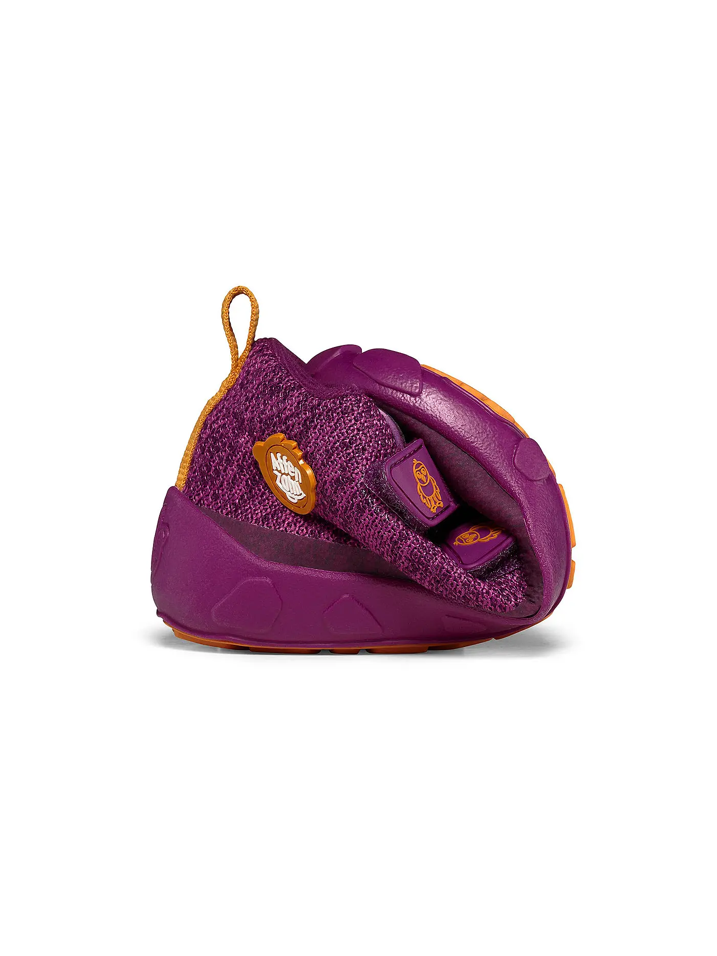 AFFENZAHN | Kinder Barfußschuhe - Übergangsschuhe KNIT HAPPY Vogel | beere