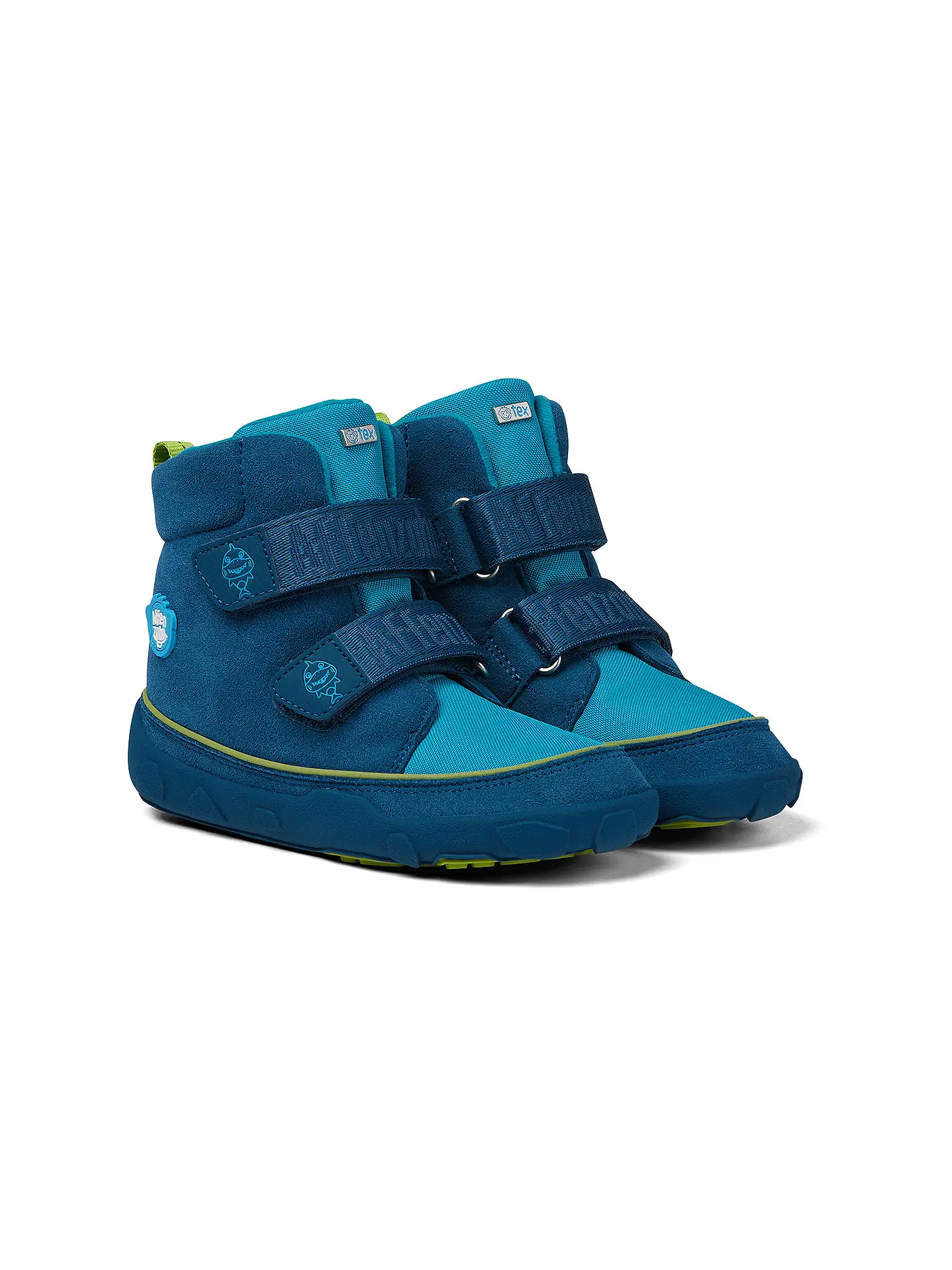 AFFENZAHN | Kinder Barfußschuhe - Boots Drache Jump Midboot  | blau