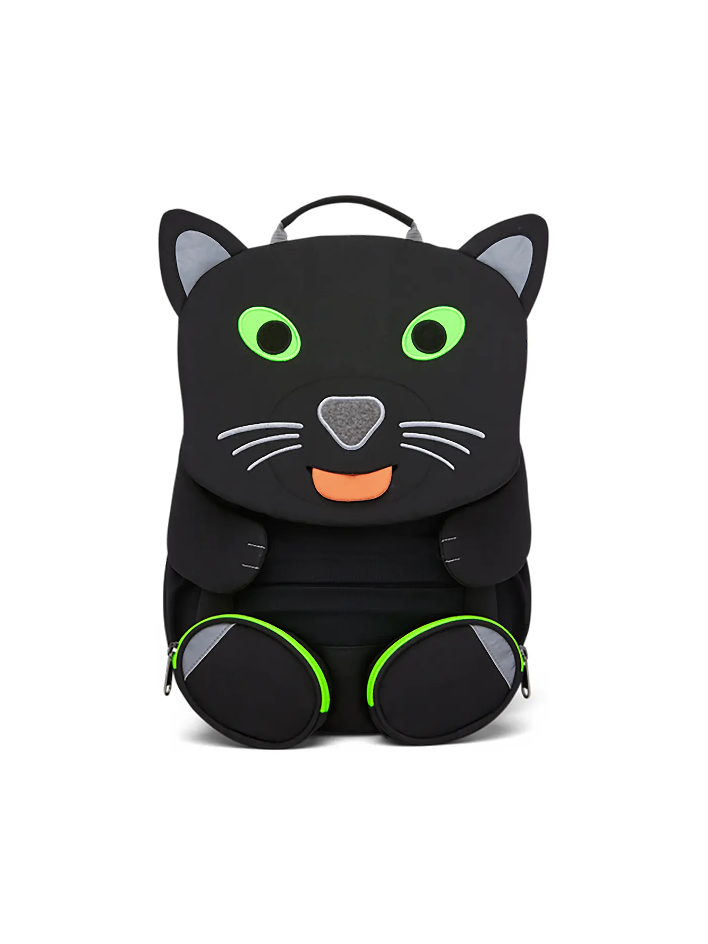 AFFENZAHN | Kinder Rucksack Großer Freund - Black Panther | schwarz
