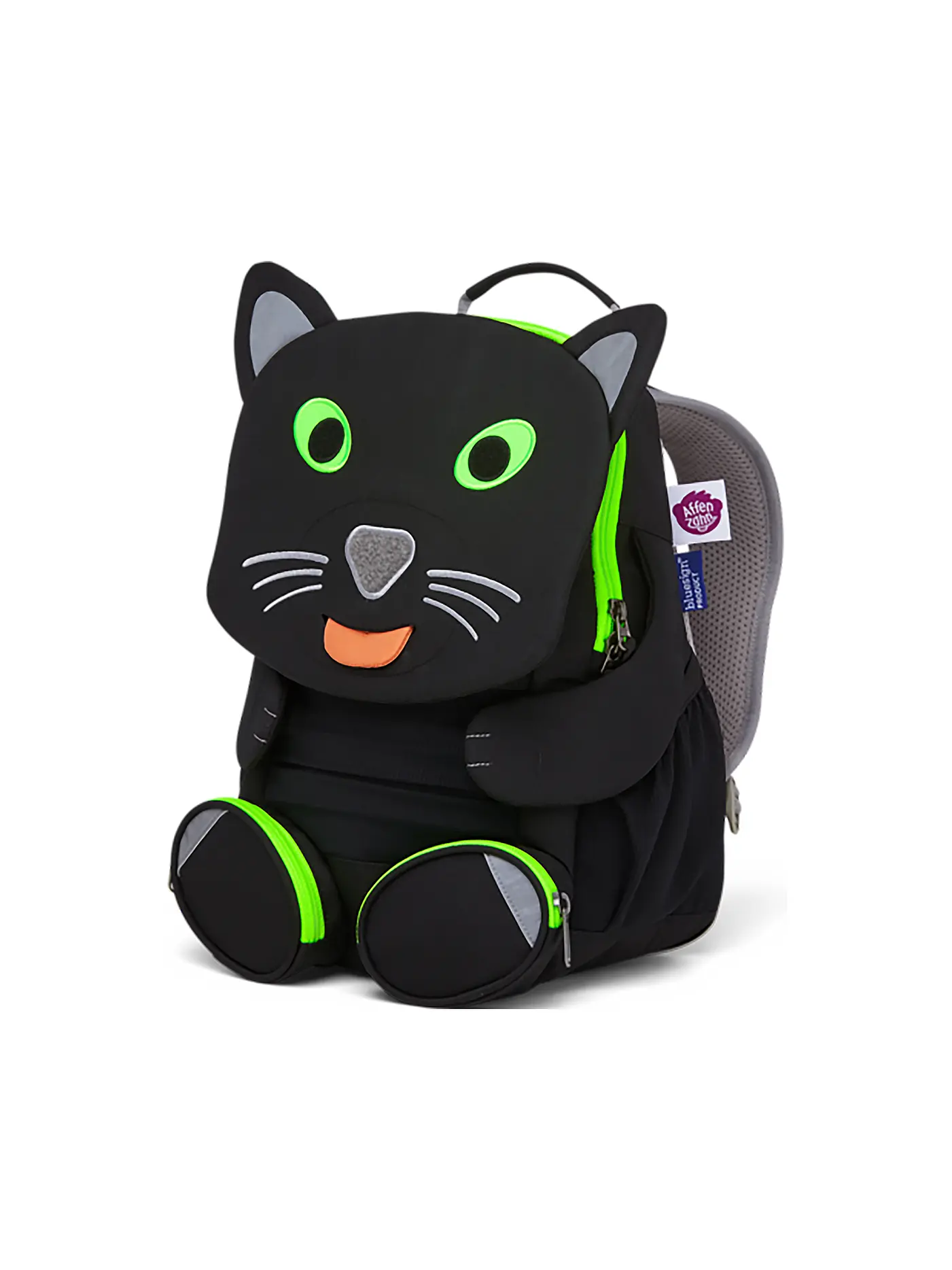 AFFENZAHN | Kinder Rucksack Großer Freund - Black Panther | schwarz