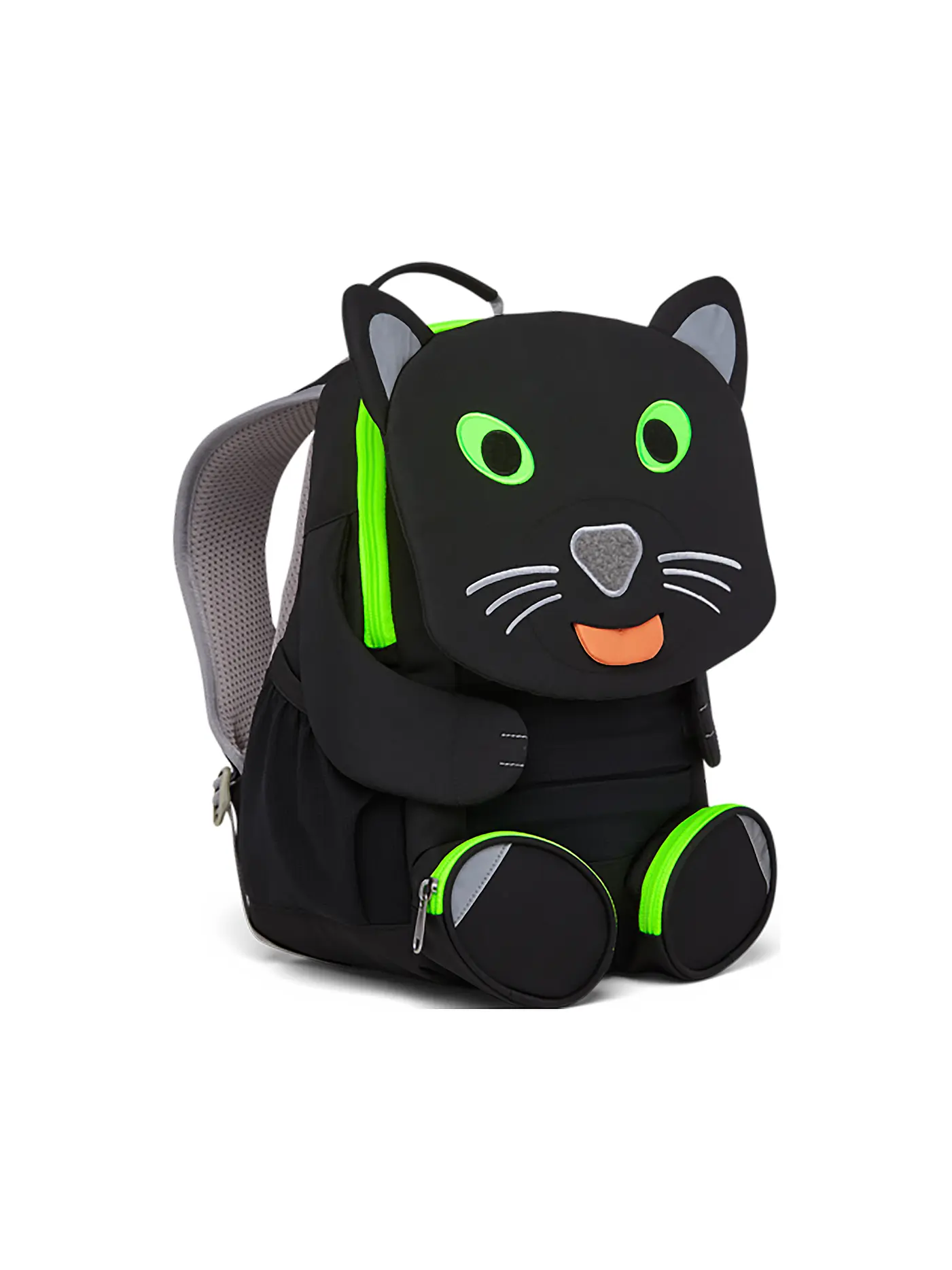 AFFENZAHN | Kinder Rucksack Großer Freund - Black Panther | schwarz