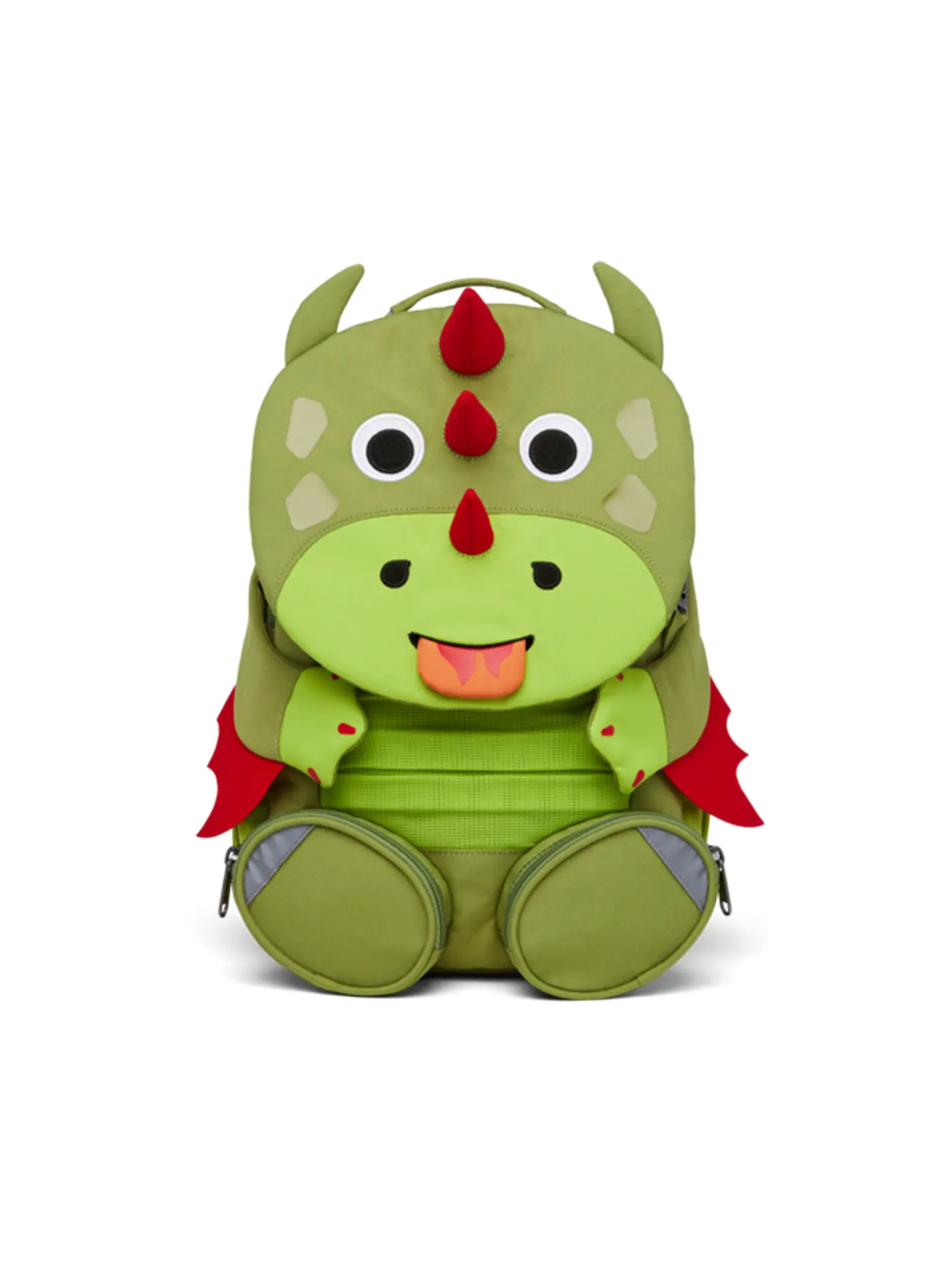 AFFENZAHN | Kinder Rucksack Großer Freund - Drache | grün