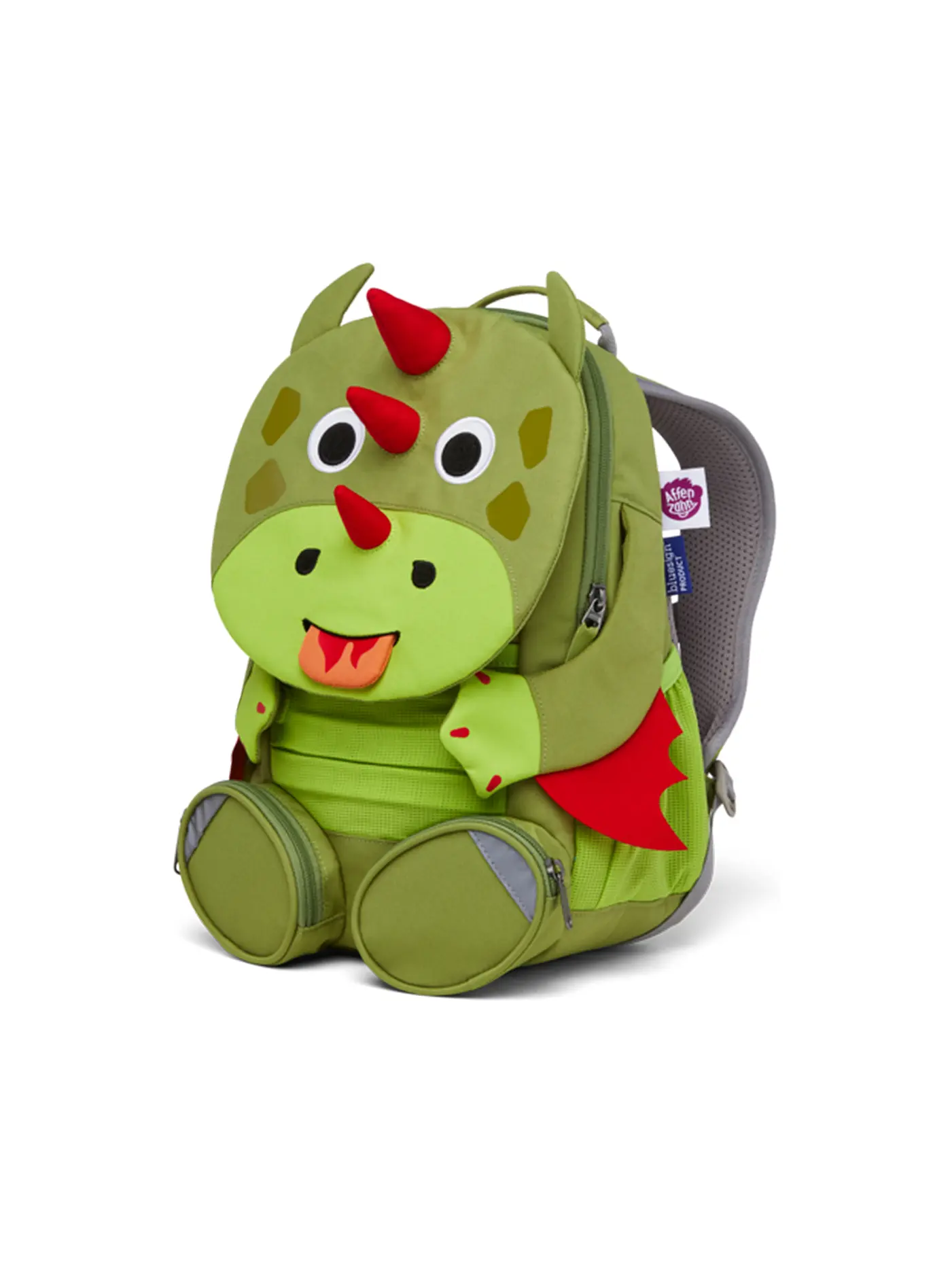 AFFENZAHN | Kinder Rucksack Großer Freund - Drache | grün