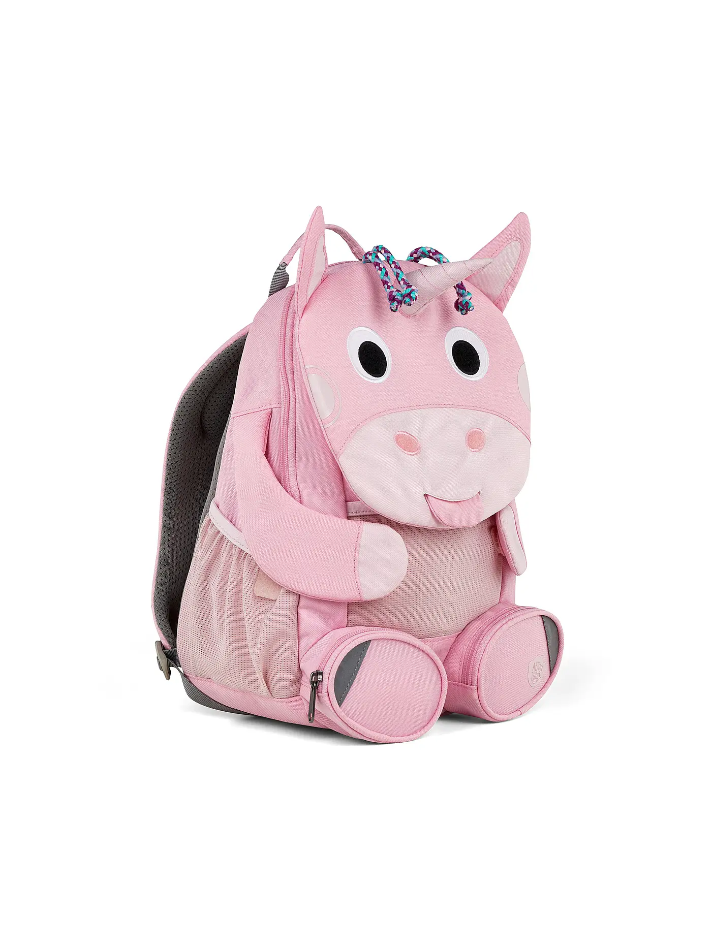AFFENZAHN | Kinder Rucksack Großer Freund - Einhorn | pink