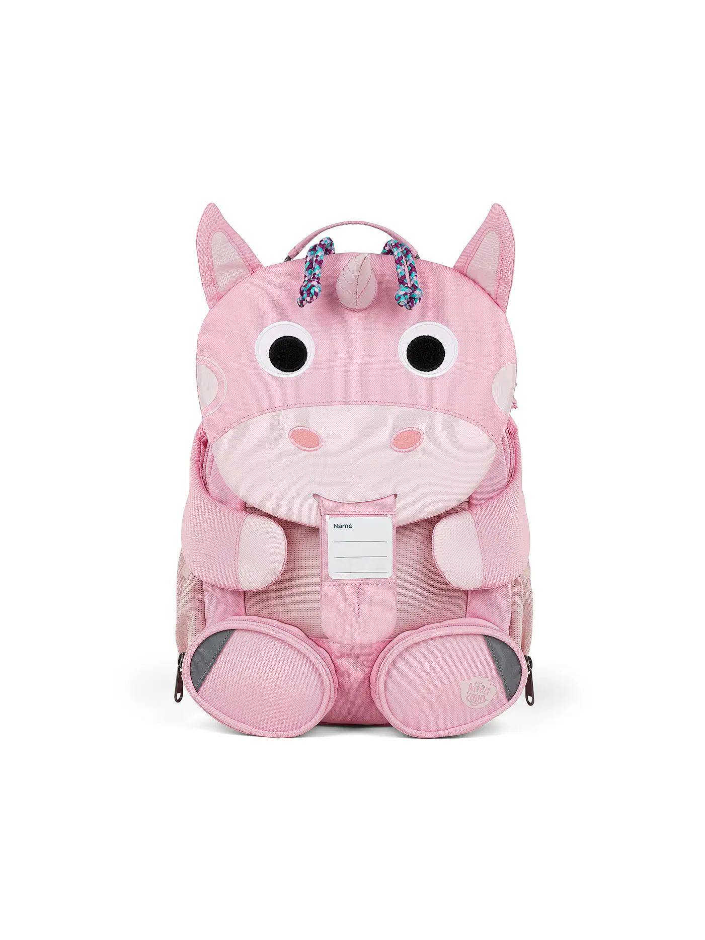 AFFENZAHN | Kinder Rucksack Großer Freund - Einhorn | pink