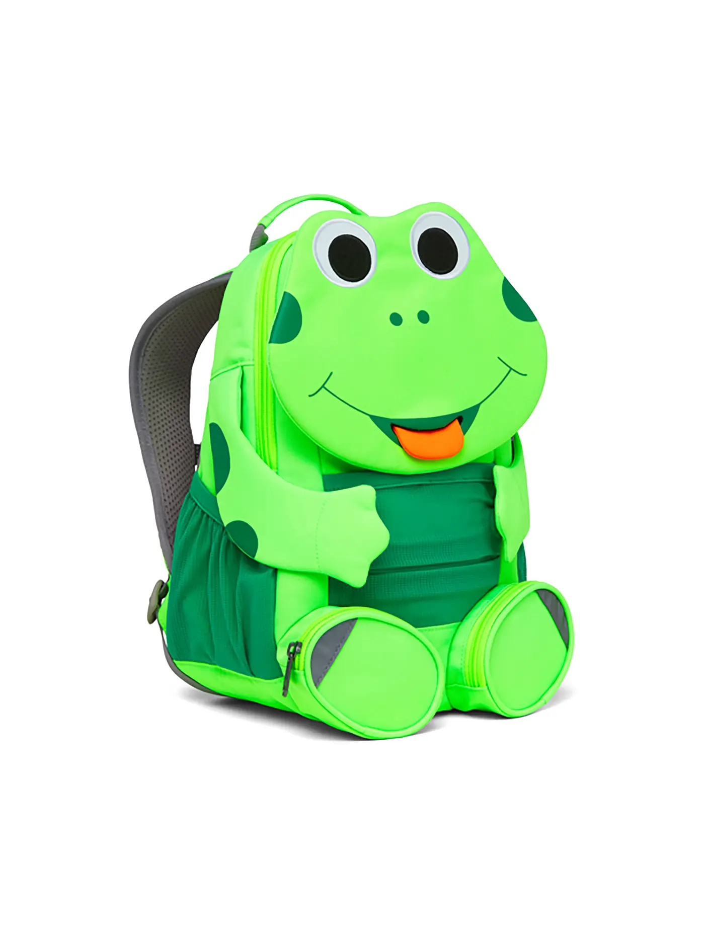 AFFENZAHN | Kinder Rucksack Großer Freund - Frosch | hellgrün