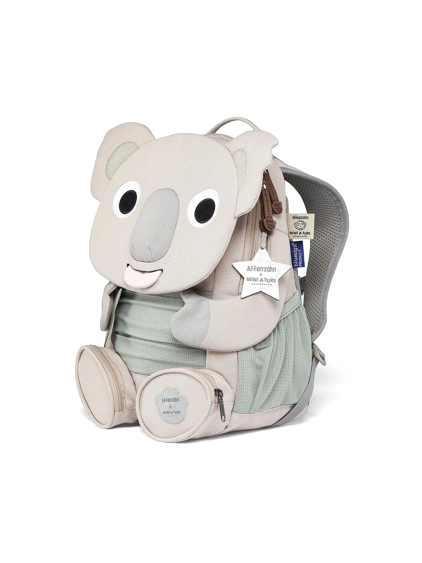 AFFENZAHN | Kinder Rucksack Großer Freund - Koala | grau