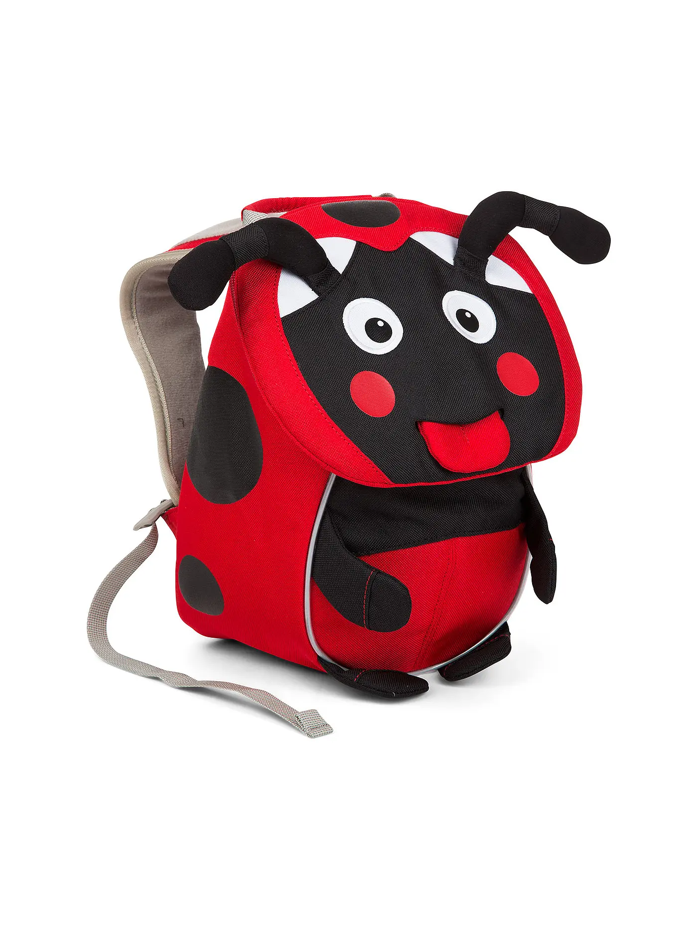 AFFENZAHN | Kinder Rucksack Kleine Freunde - Maja Marienkäfer | rot
