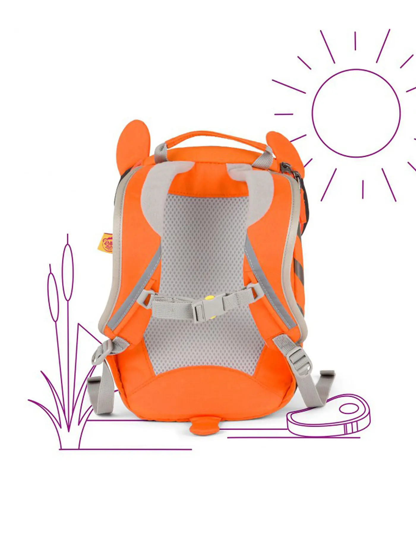 AFFENZAHN | Kinder Rucksack Kleine Freunde - Timmy Tiger | orange