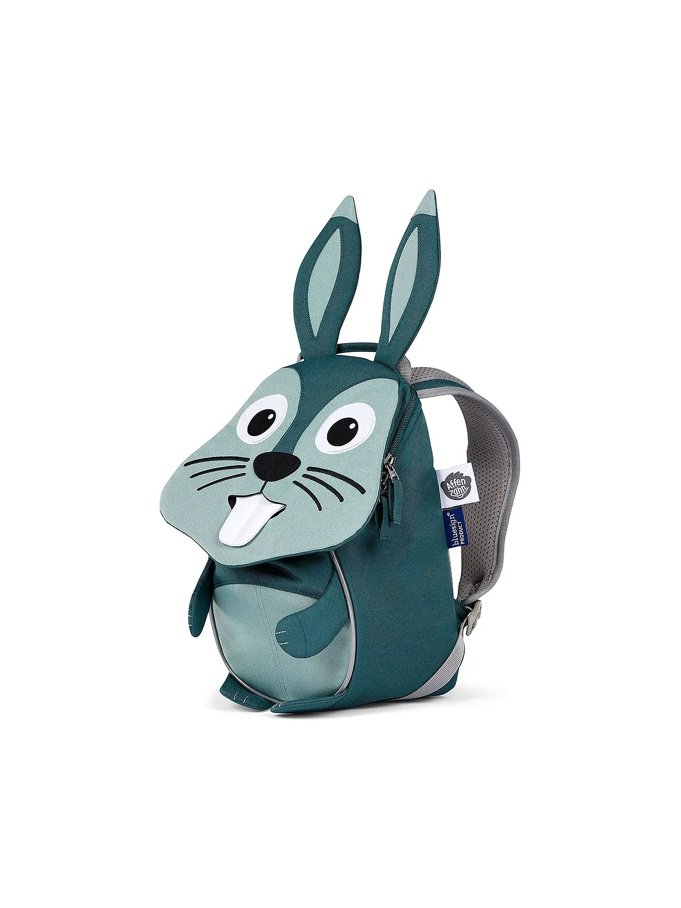 AFFENZAHN | Kinder Rucksack Kleiner Freund - Hase | blau
