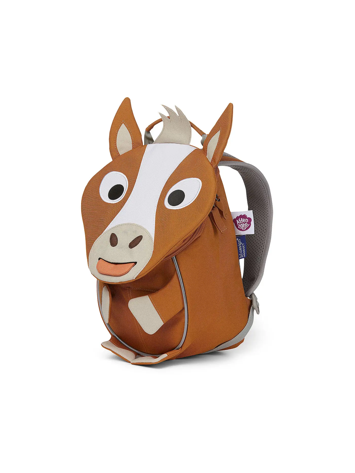 AFFENZAHN | Kinder Rucksack Kleiner Freund - Pferd | braun