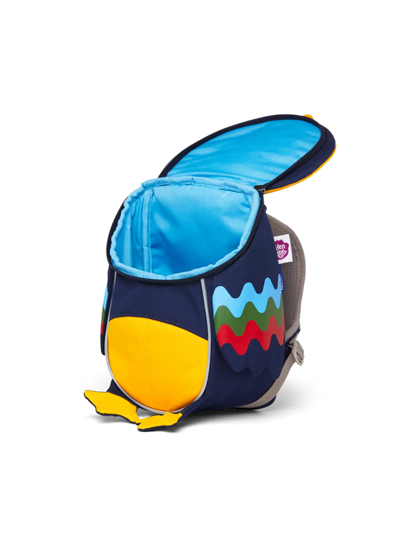 AFFENZAHN | Kinder Rucksack Kleiner Freund - Toucan | gelb
