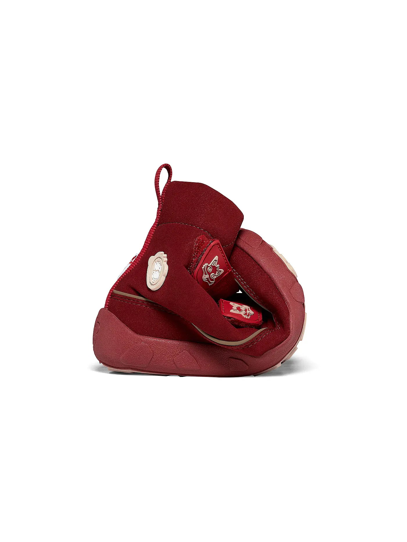 AFFENZAHN | Kinder Winterstiefel COMFY FUCHS | dunkelrot