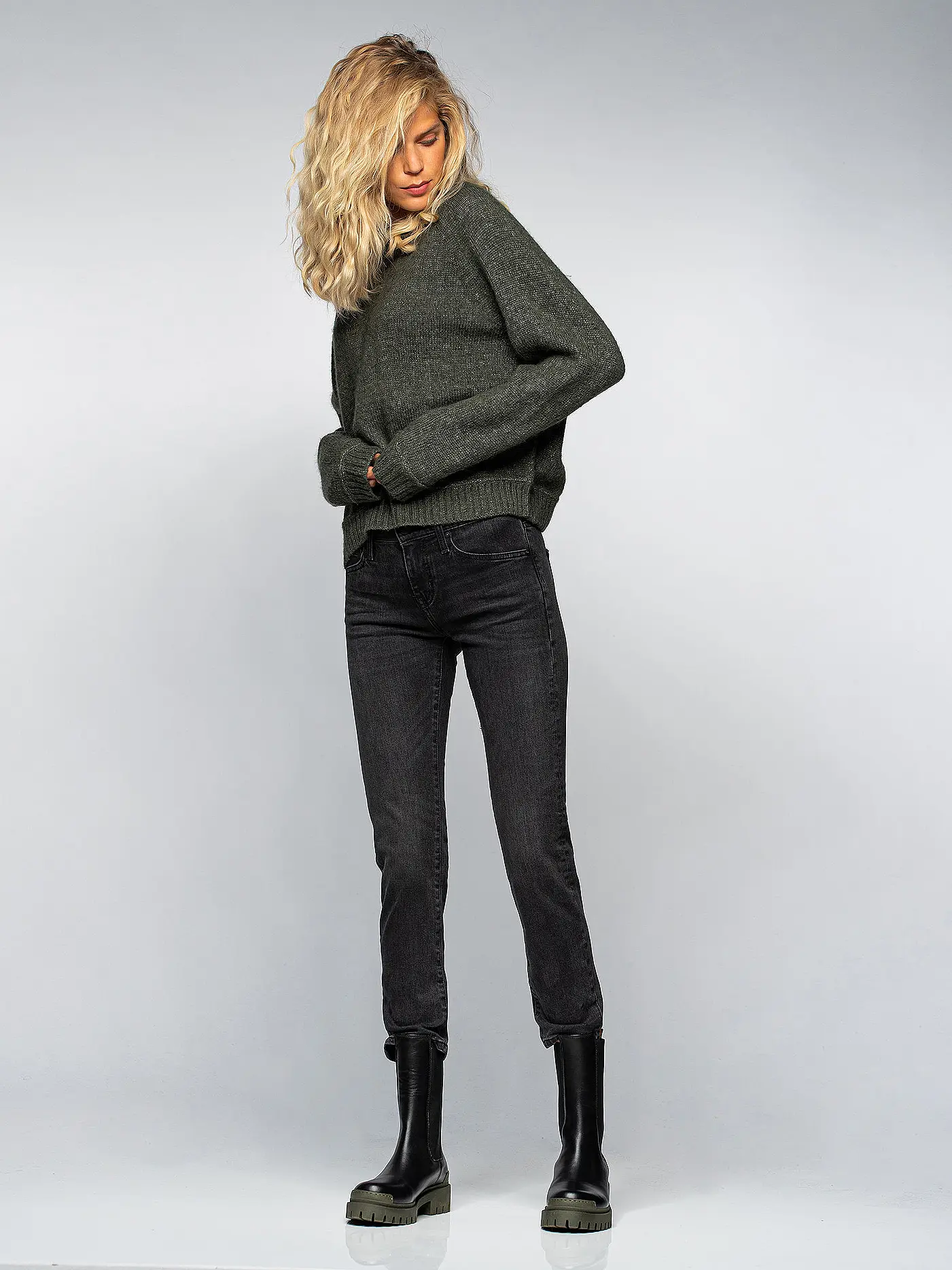 AG | Jeans Slim Fit EX-BOYFRIEND | schwarz
