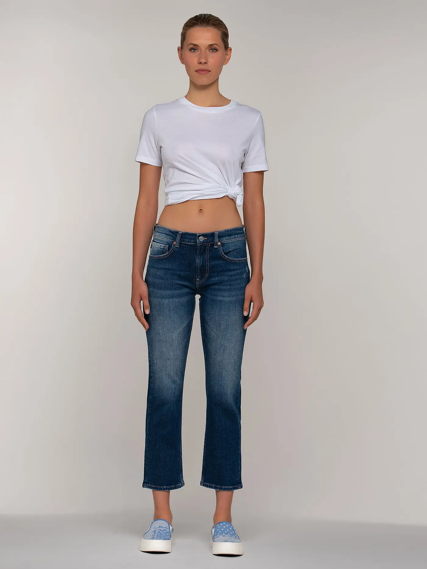 AG | Jeans Straight Girlfriend | blau