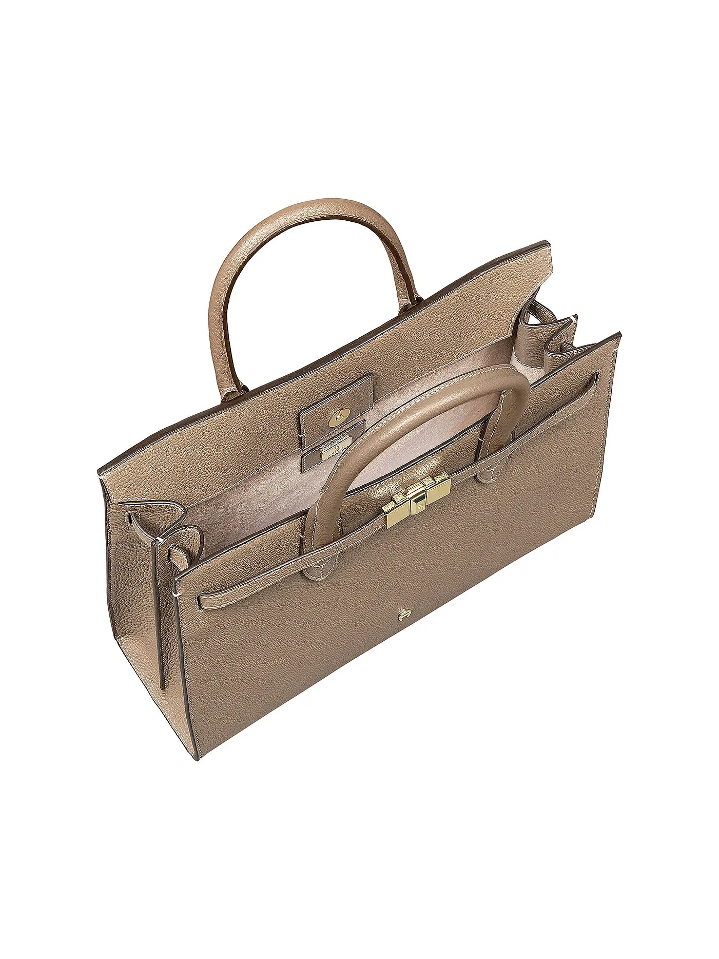 AIGNER | Ledertasche - Henkeltasche FARAH Large | beige