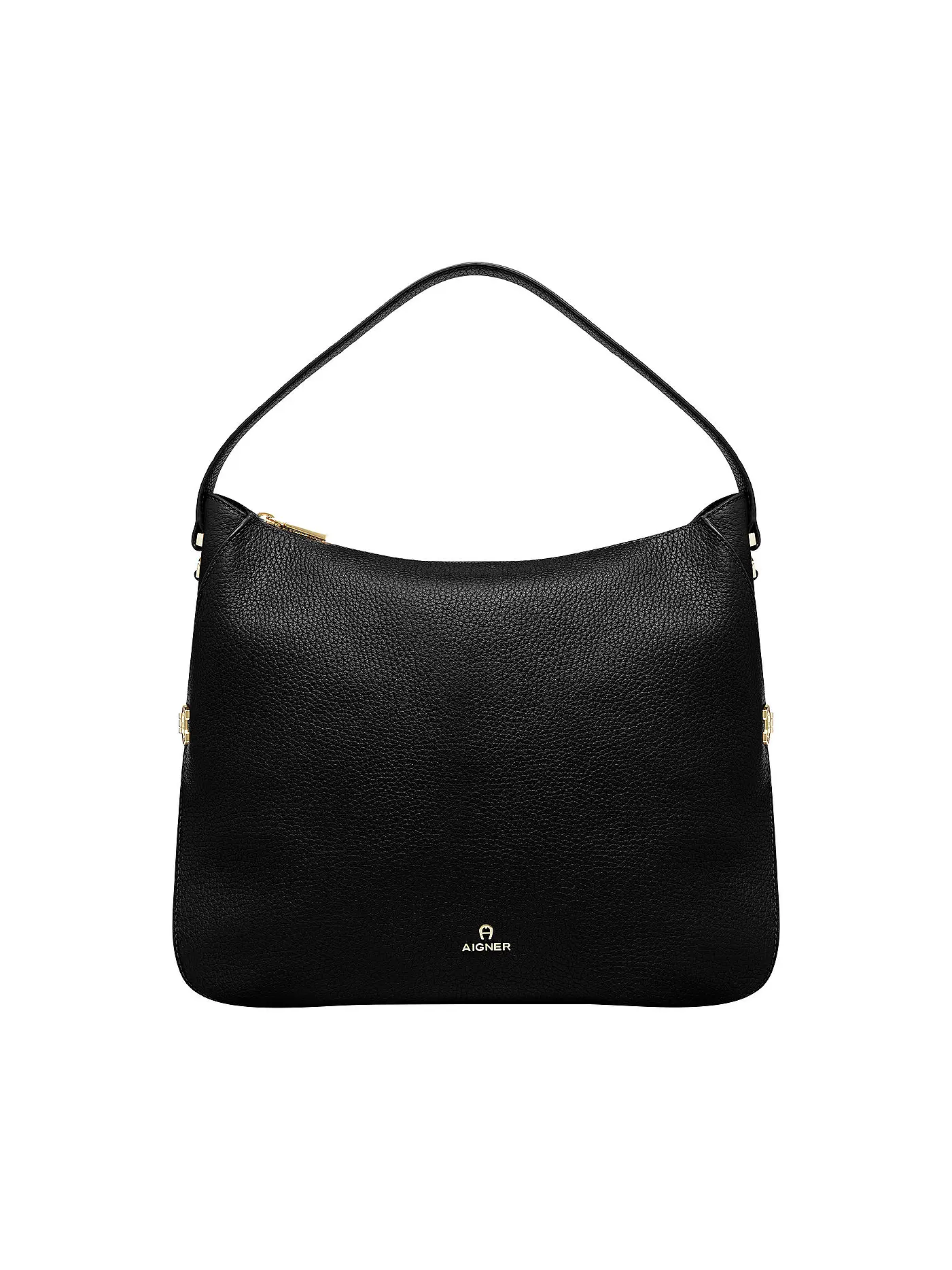 AIGNER | Ledertasche - Hobo "Milano" M | schwarz
