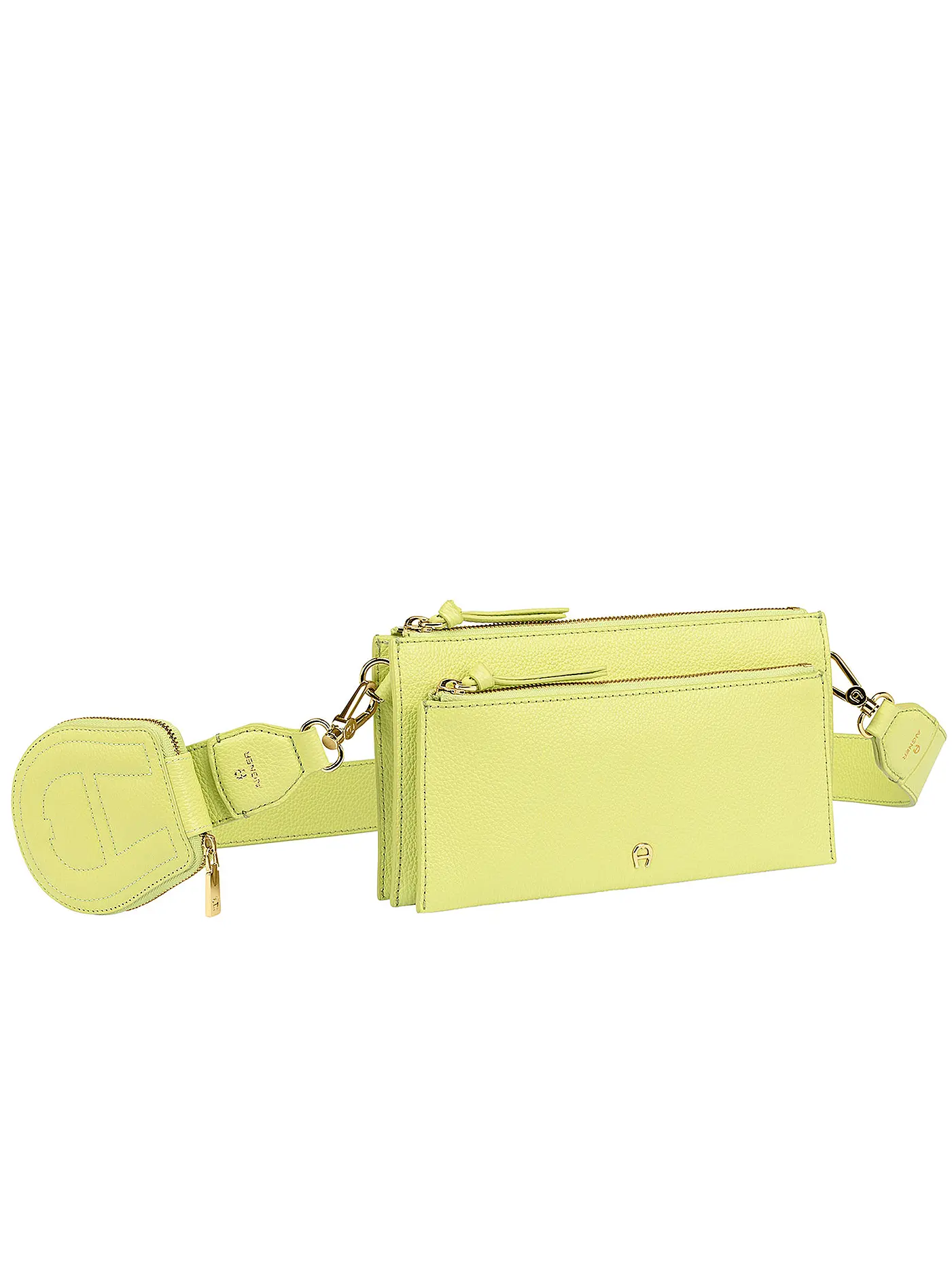 AIGNER | Ledertasche - Umhängetasche ISA S | hellgrün