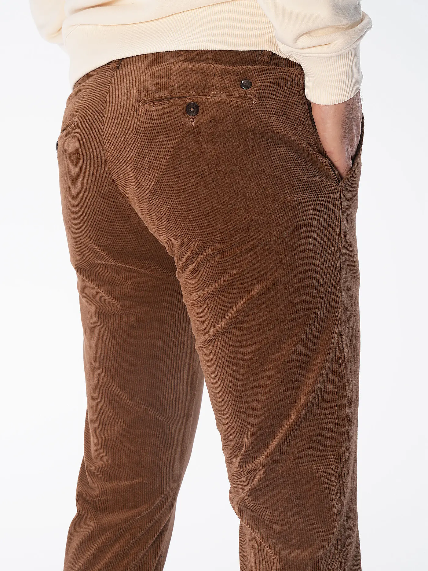 ALBERTO | Cordhose STEVE | braun
