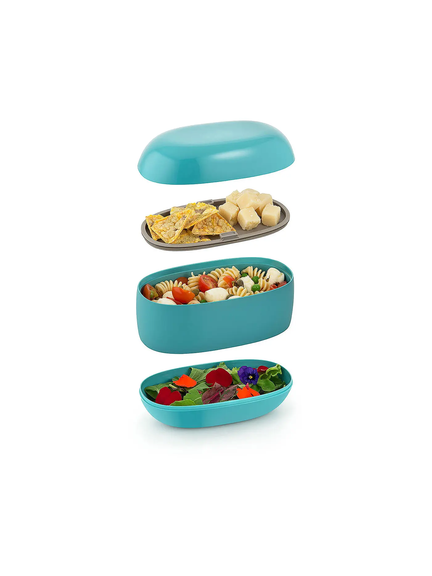 ALESSI | Frischhaltedose - Lunchbox Food a porter 19cm  | blau