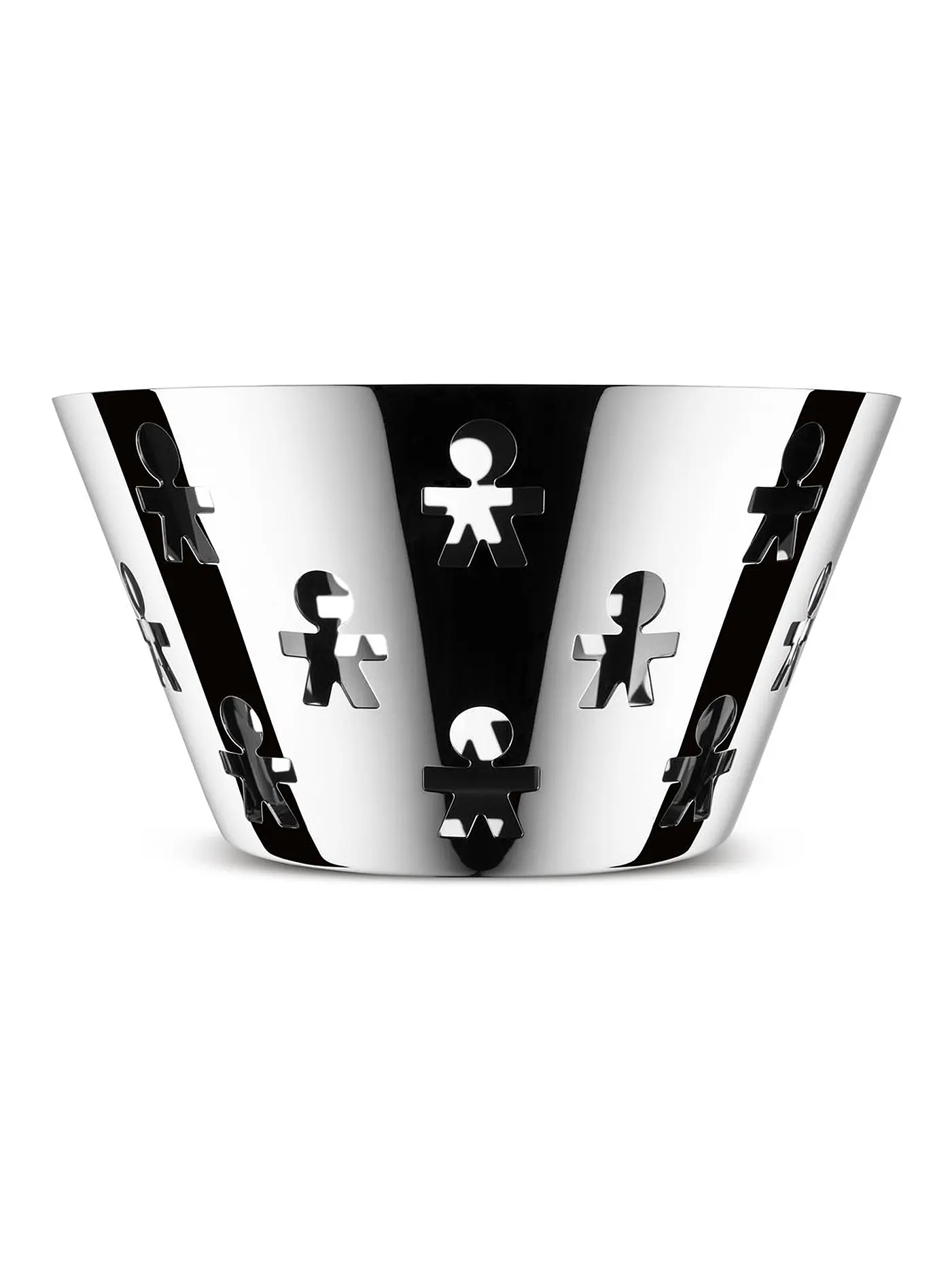 ALESSI | Obstschale hoch 23cm Girotondo | silber