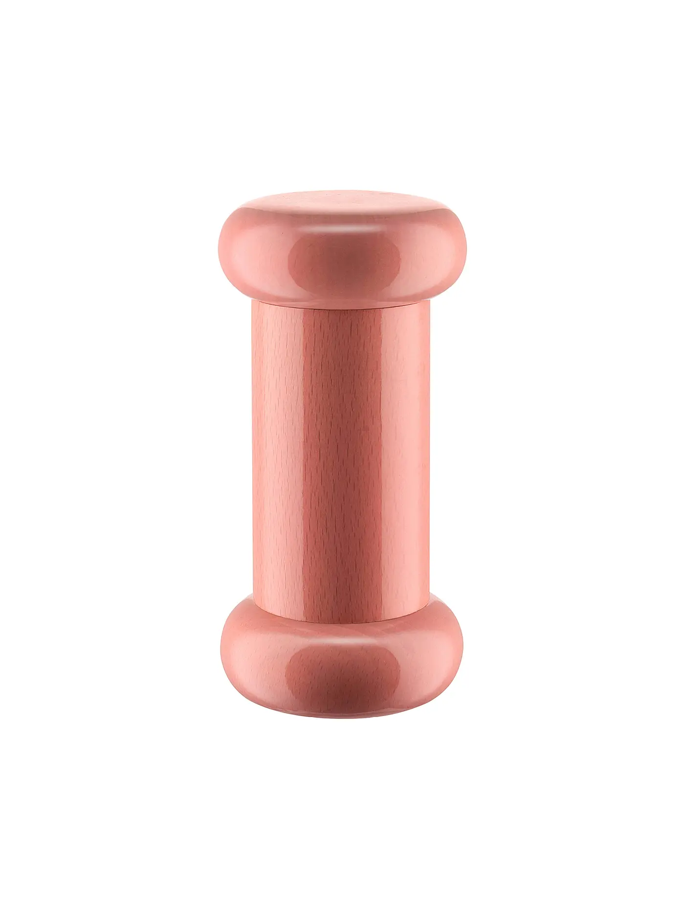 ALESSI | Salz/Pfeffer Mühle Buchenholz 16cm | rosa