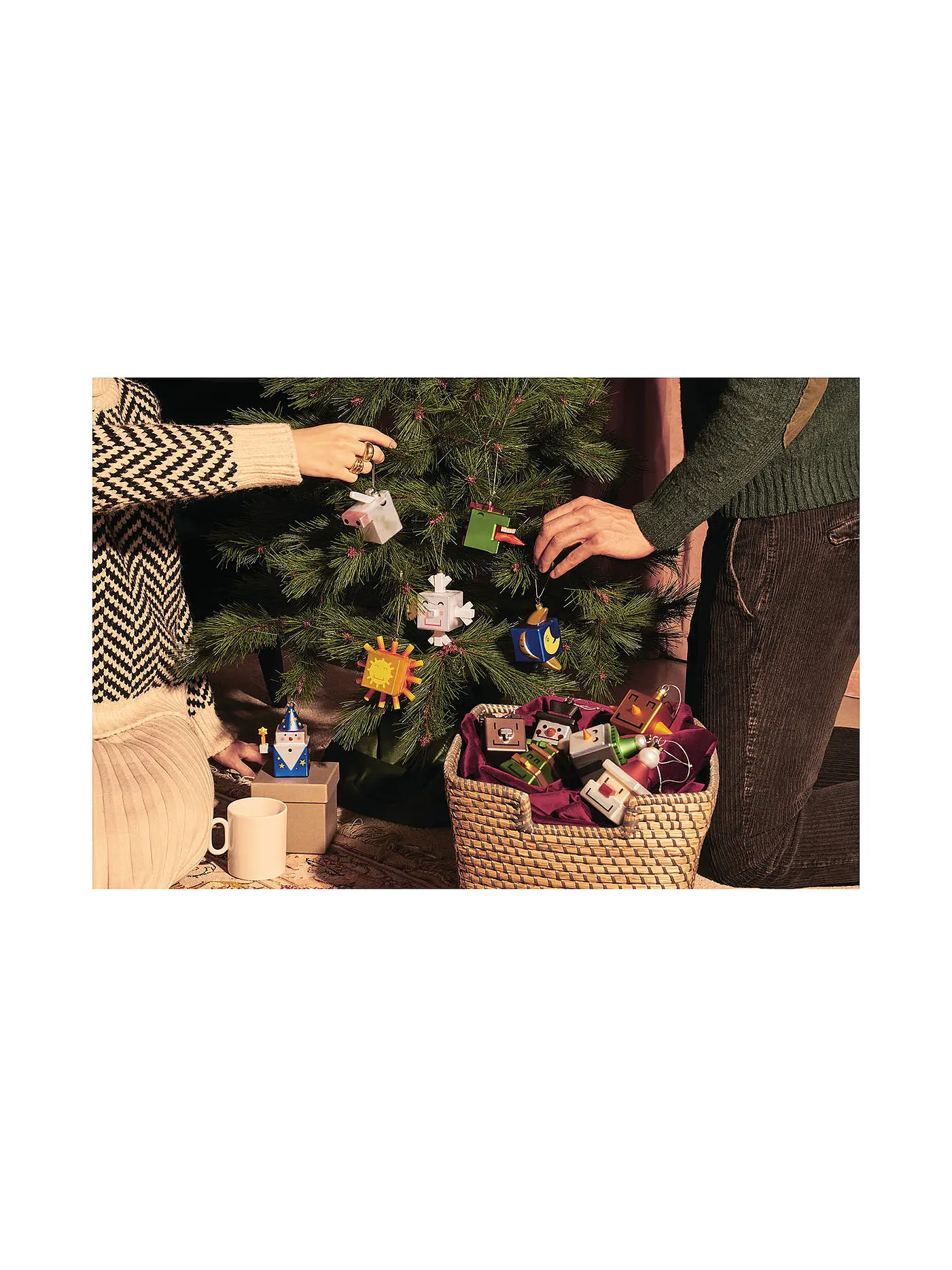 ALESSI | Weihnachtsschmuck - Weihnachts Ornament Mooncube | bunt