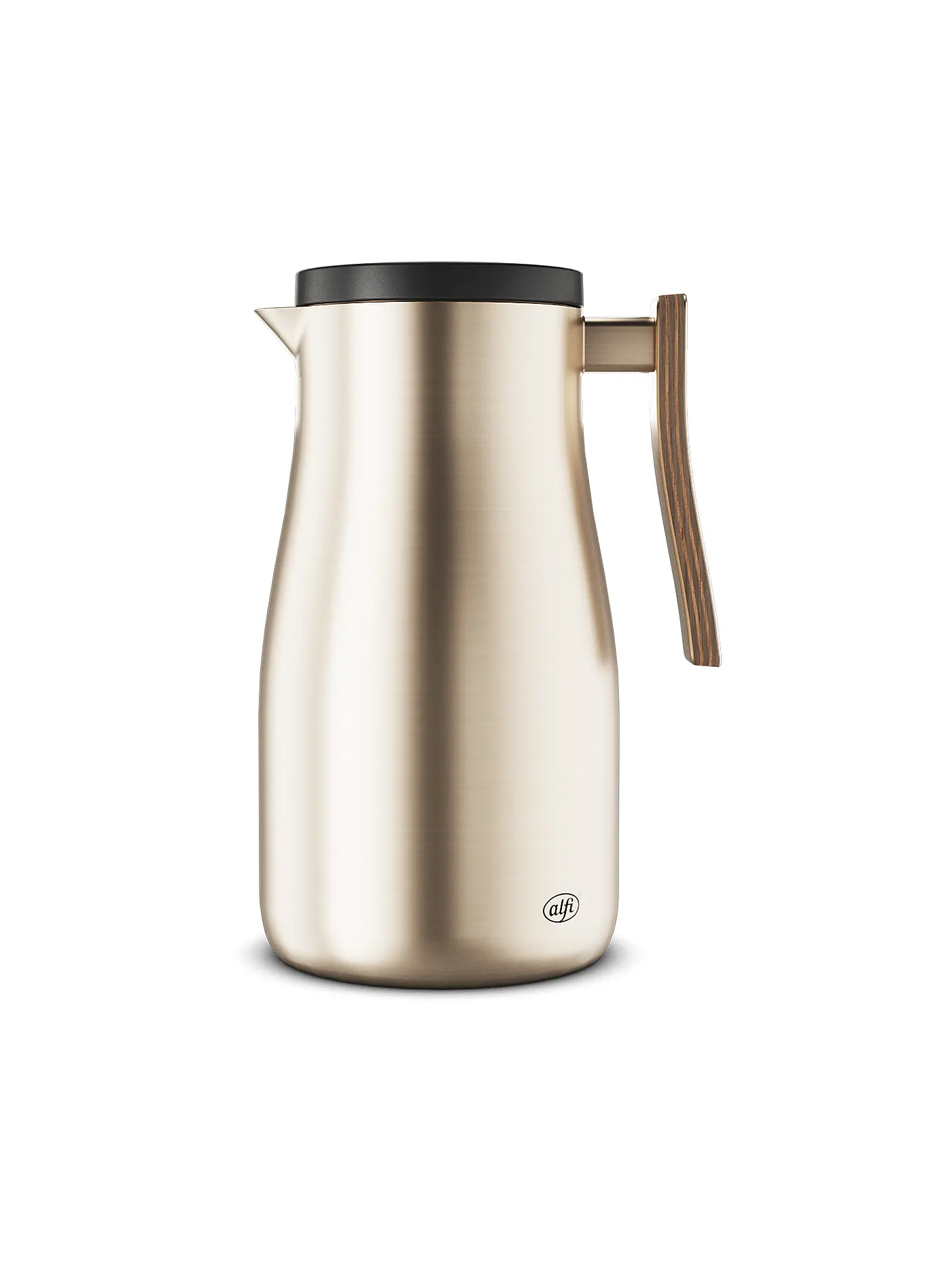 ALFI | Isolierkanne Studio Allure 1l Schwarz/Eiche | creme
