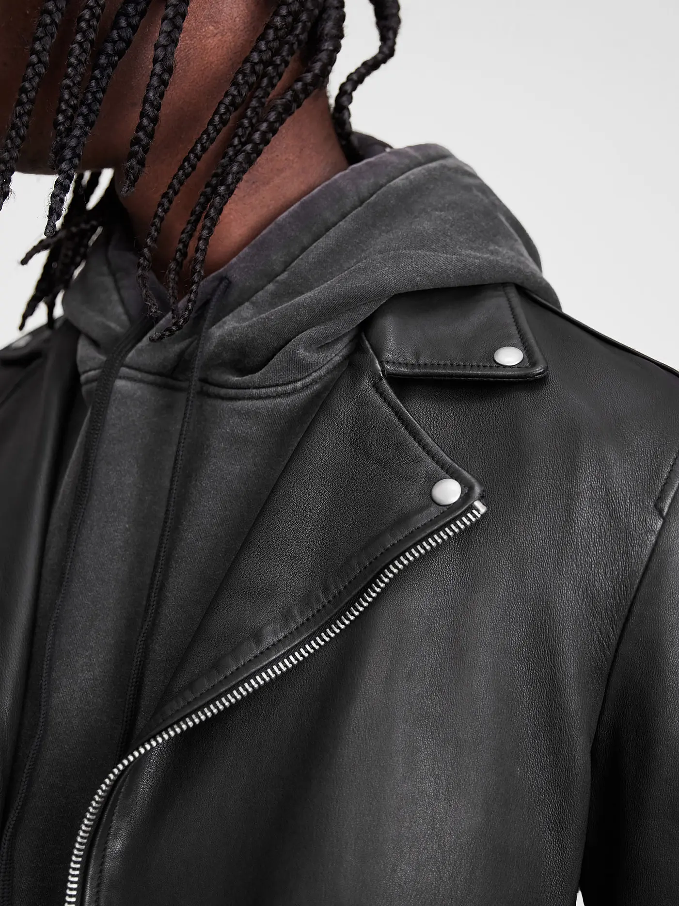 ALLSAINTS | Lederjacke Milo | schwarz
