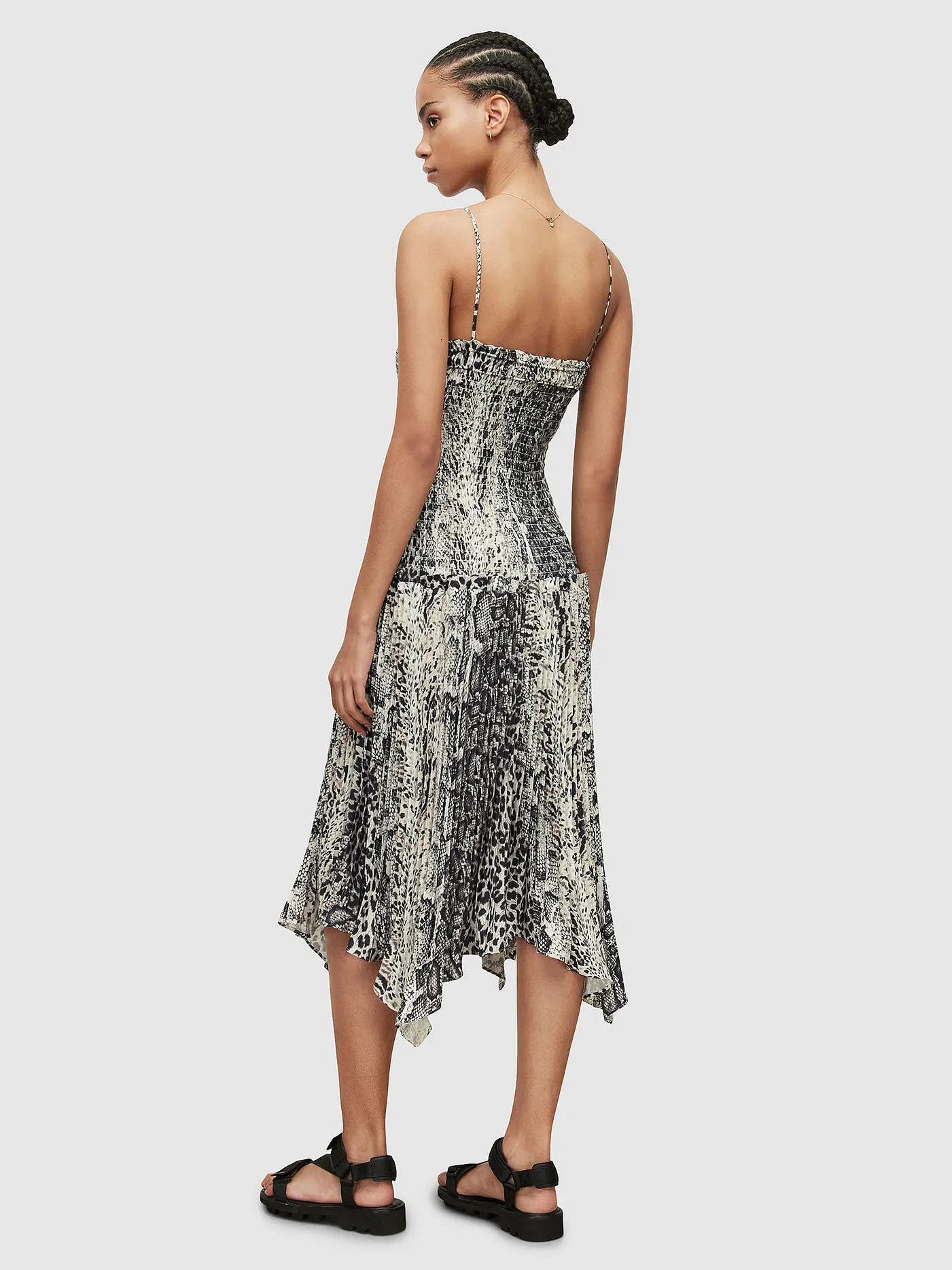 ALLSAINTS | Midikleid PHILLIPA NOCHE  | weiss