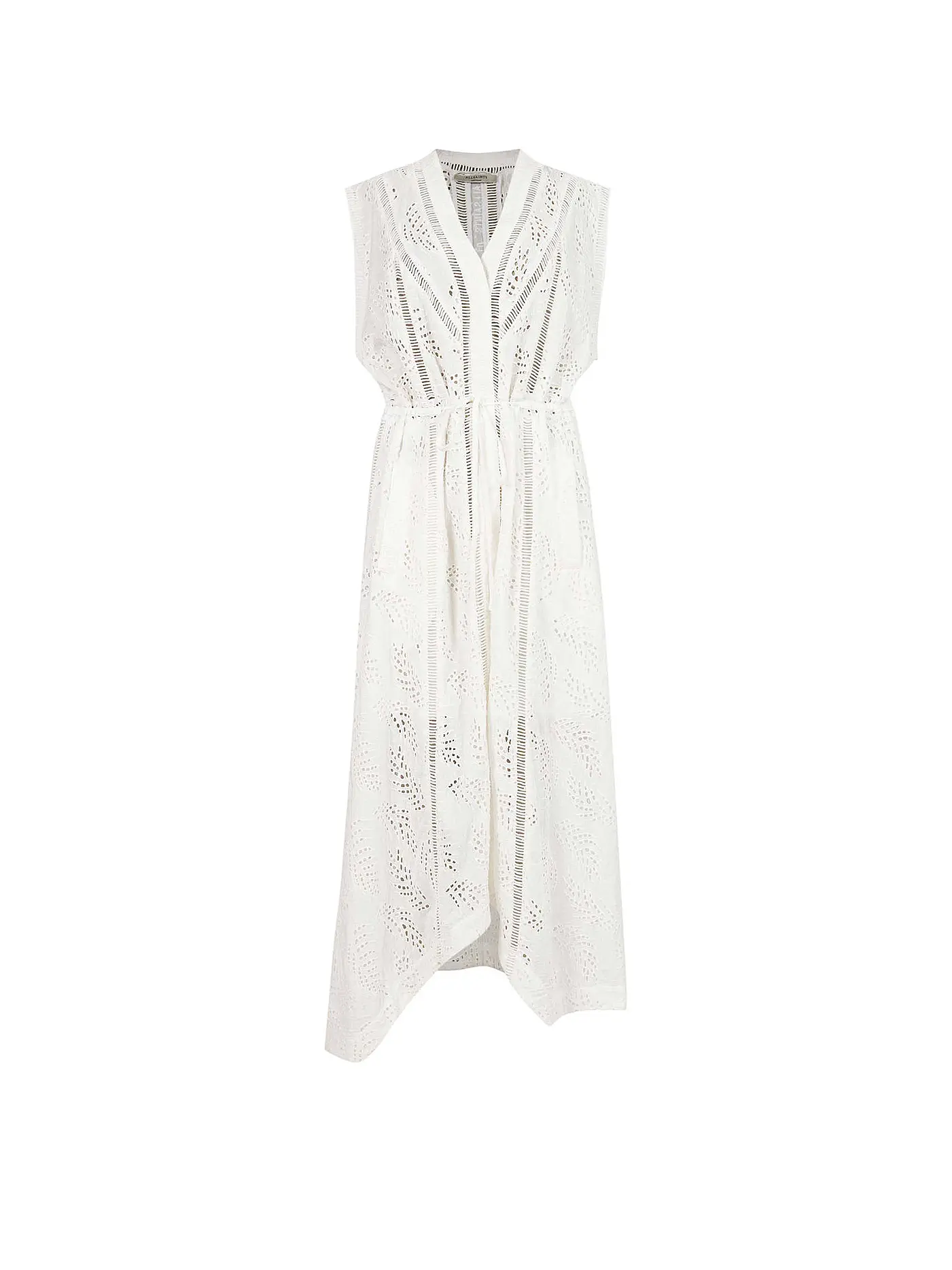 ALLSAINTS | Midikleid TATE BRODERIE | weiss