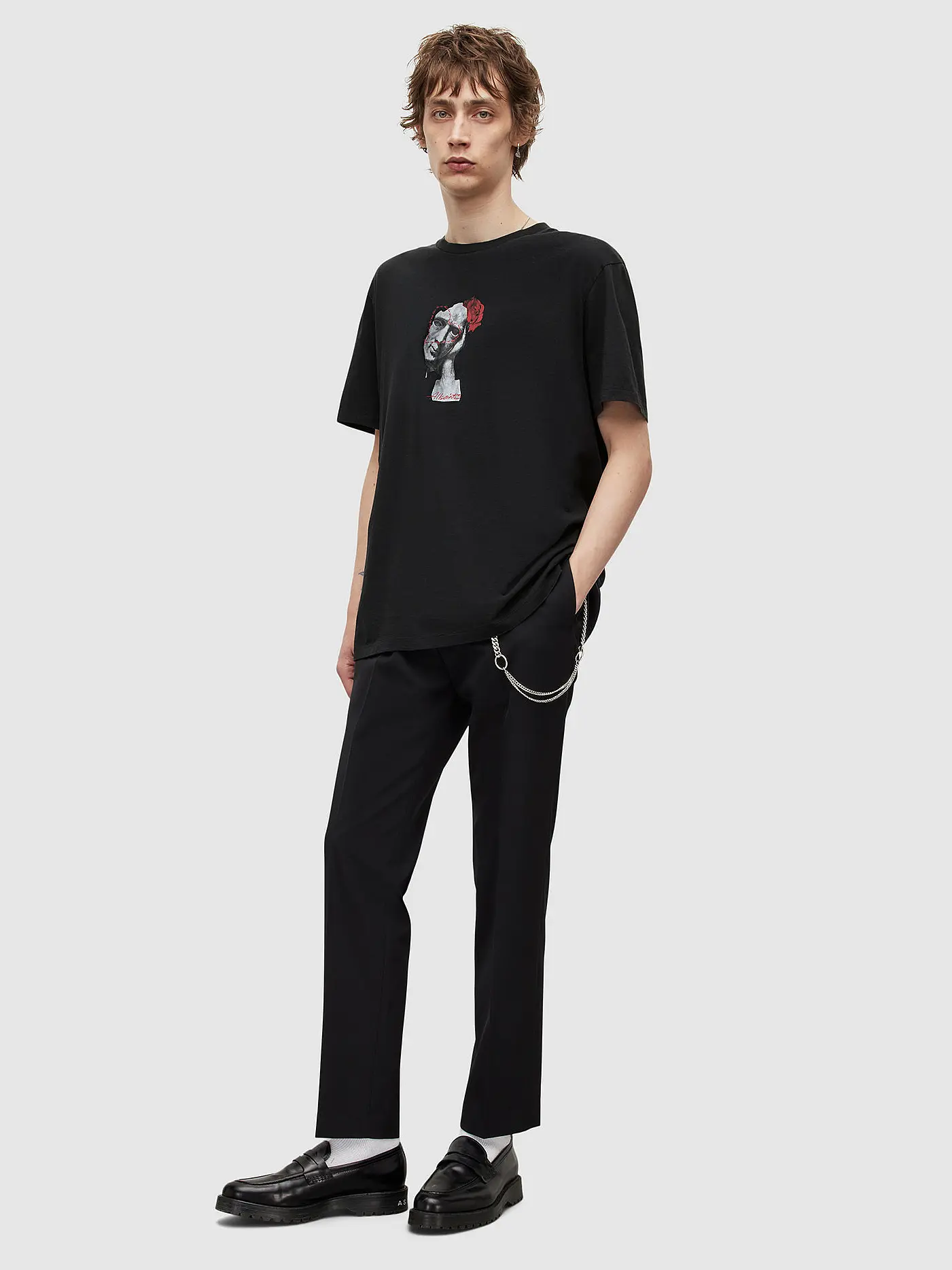 ALLSAINTS | T-Shirt HEWN | schwarz