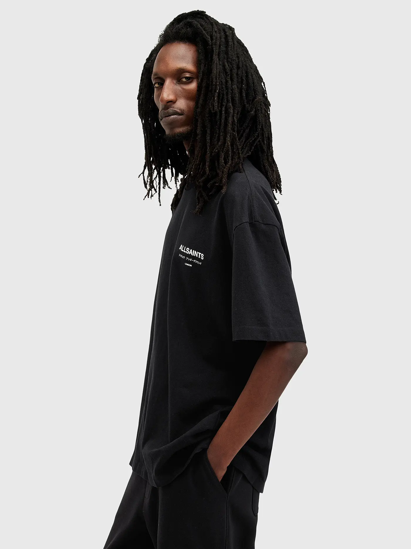 ALLSAINTS | T-Shirt UNDERGROUND | schwarz