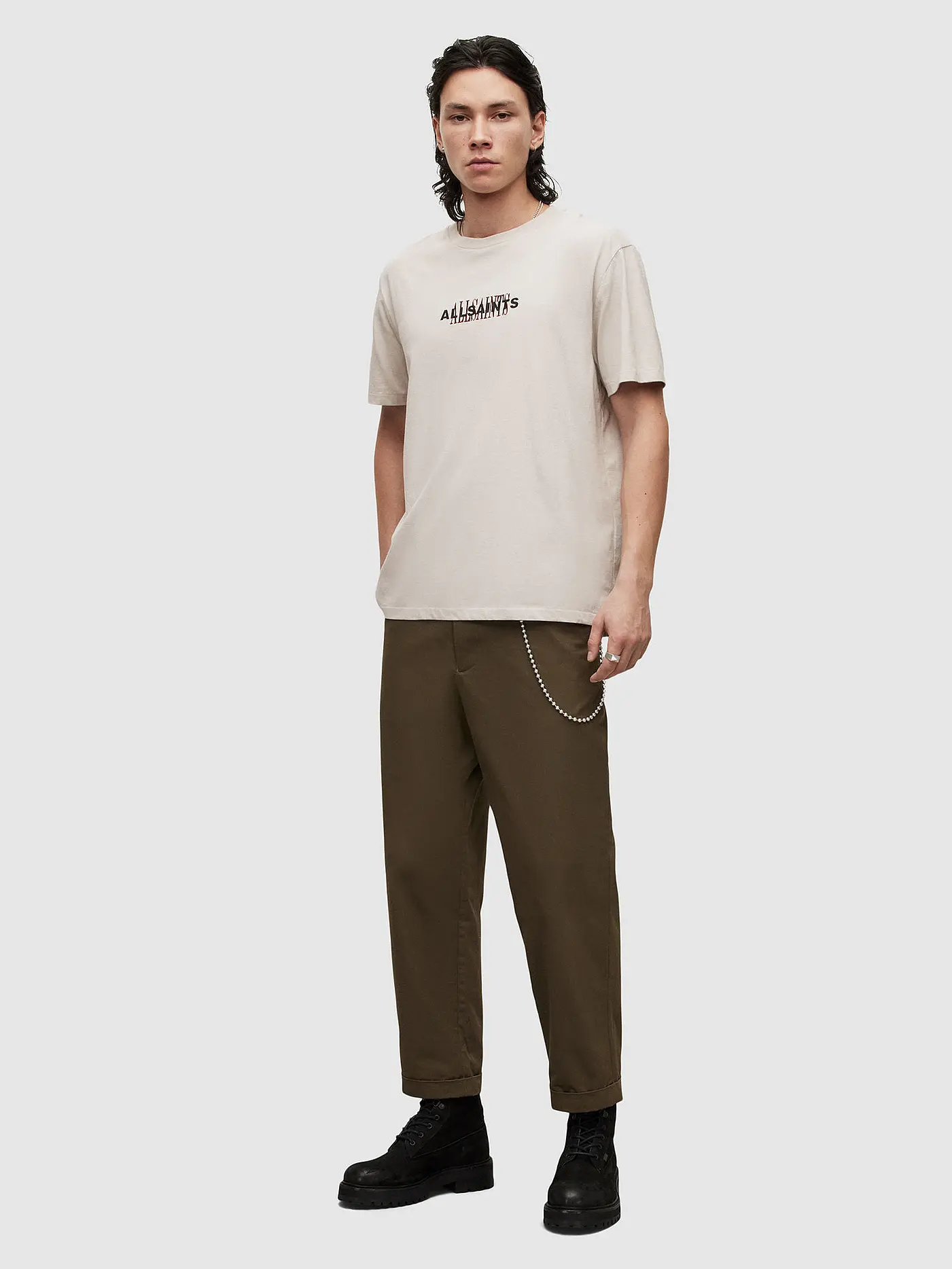 ALLSAINTS | T-Shirt VEIL | grau