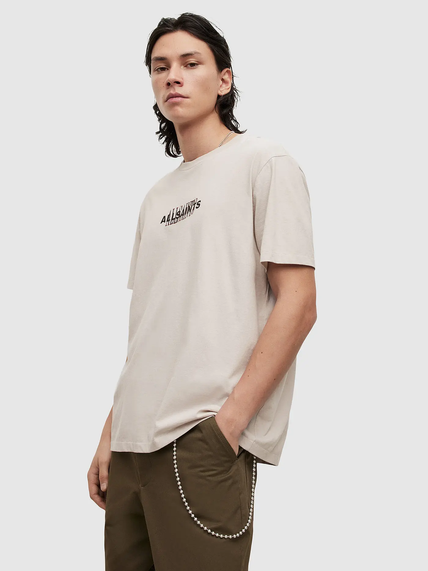 ALLSAINTS | T-Shirt VEIL | grau