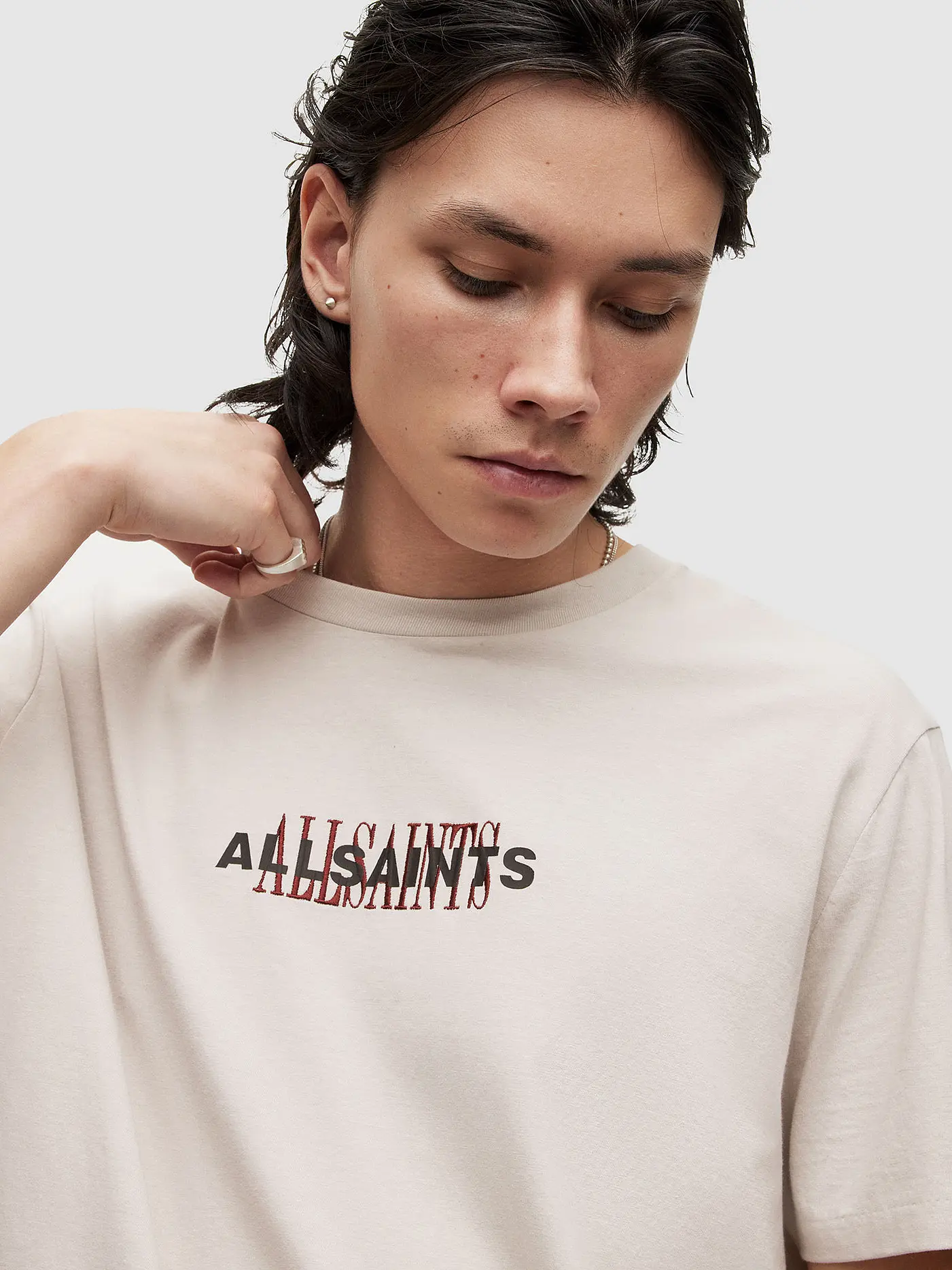 ALLSAINTS | T-Shirt VEIL | grau
