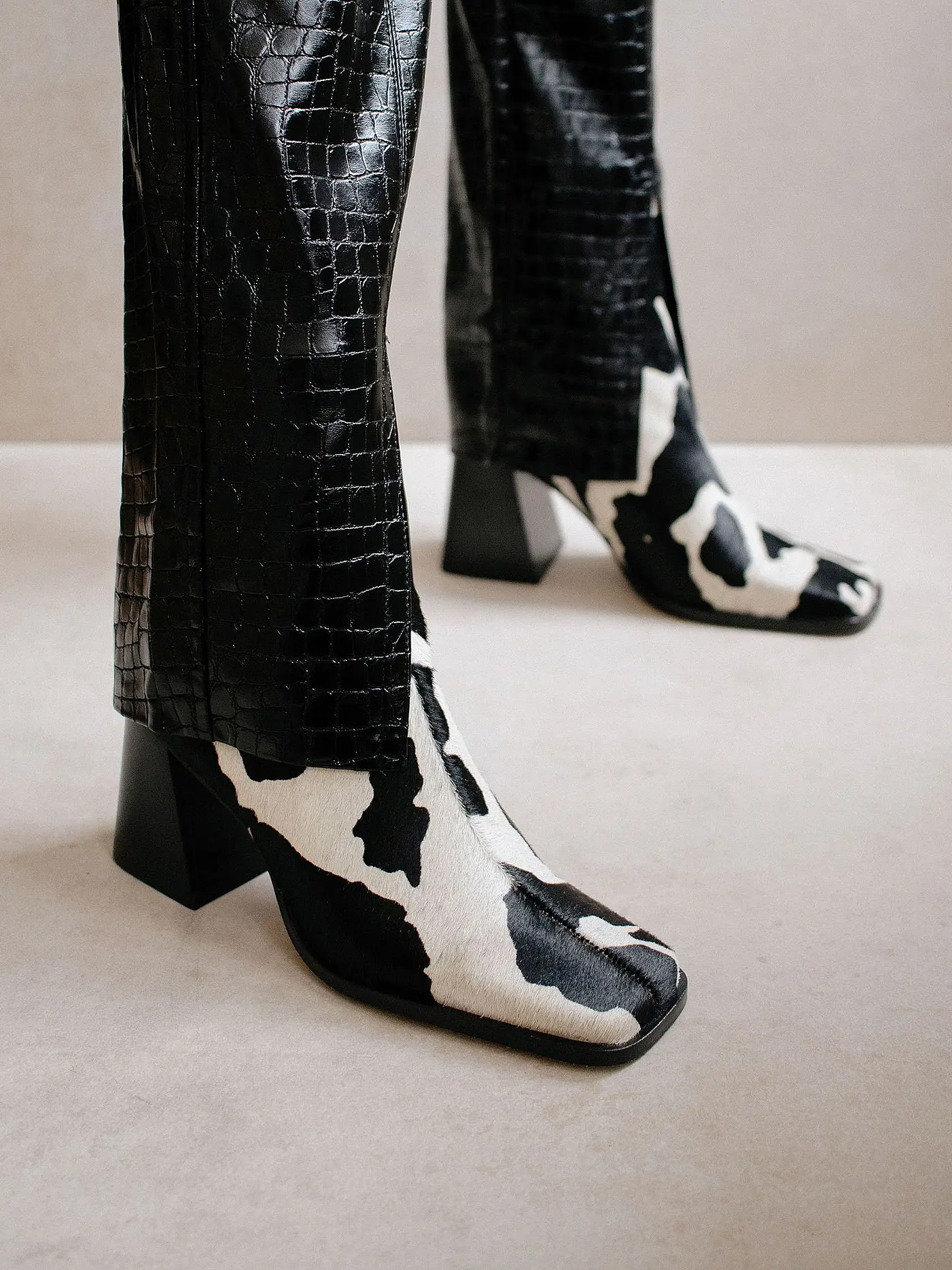 ALOHAS | Stiefelette South Cow | schwarz