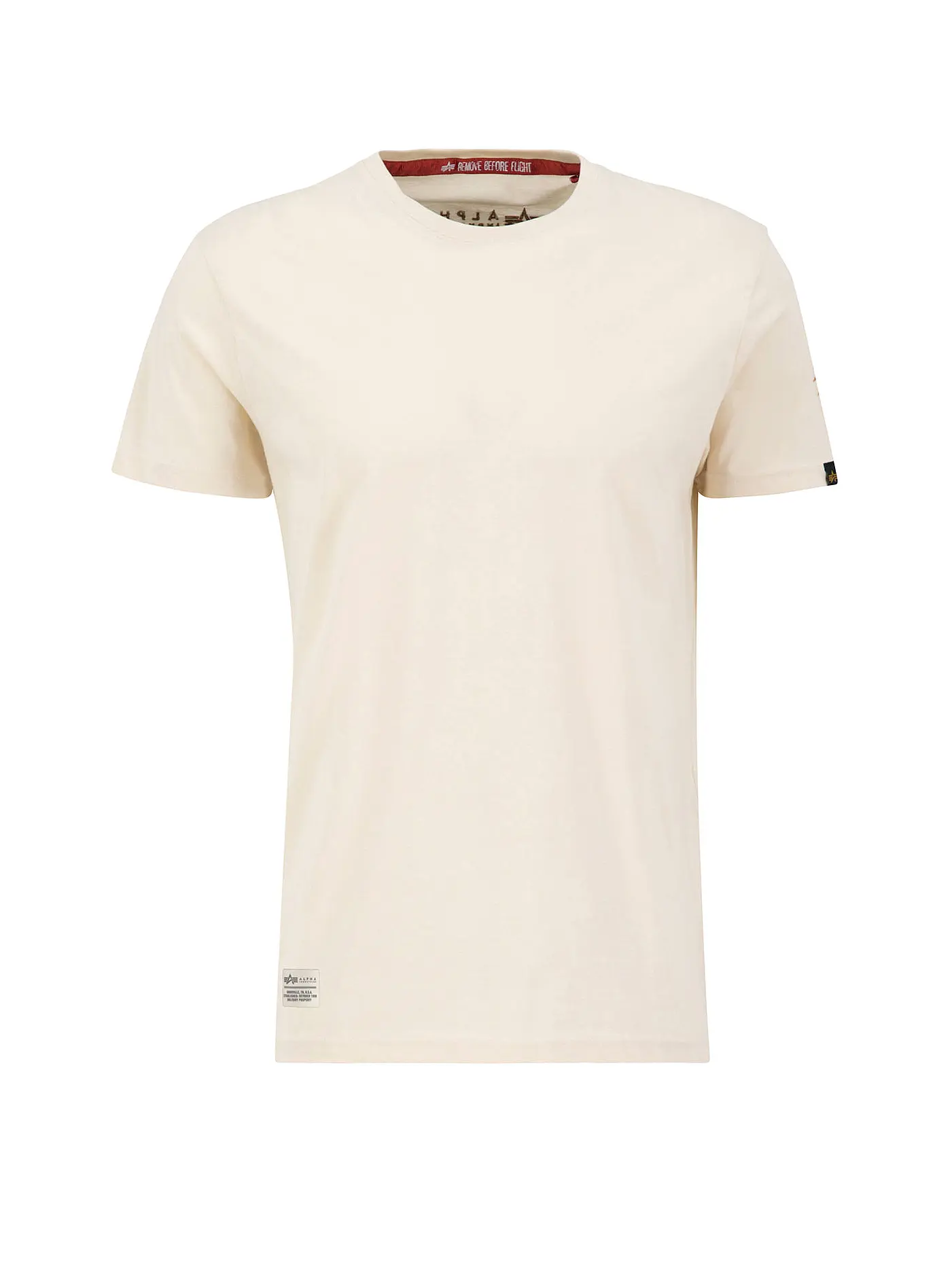 ALPHA INDUSTRIES | T-Shirt DRAGON EMB T | beige